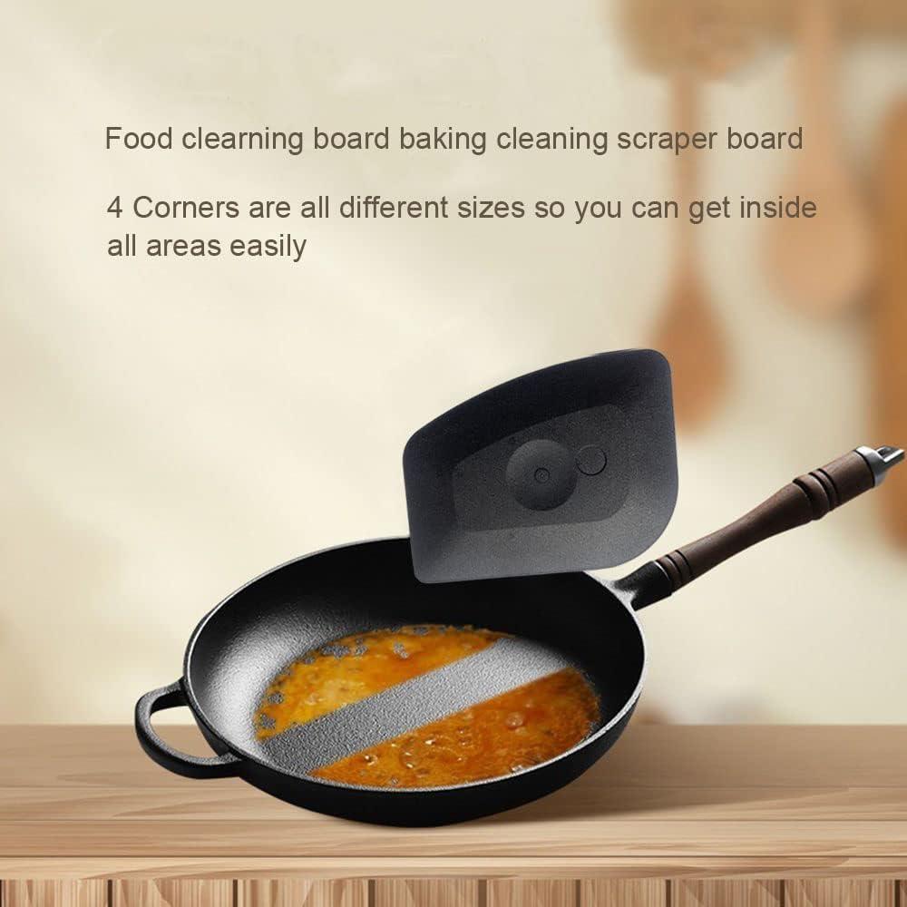 Juego de 8 raspadores de cocina de plástico ABS - Negro