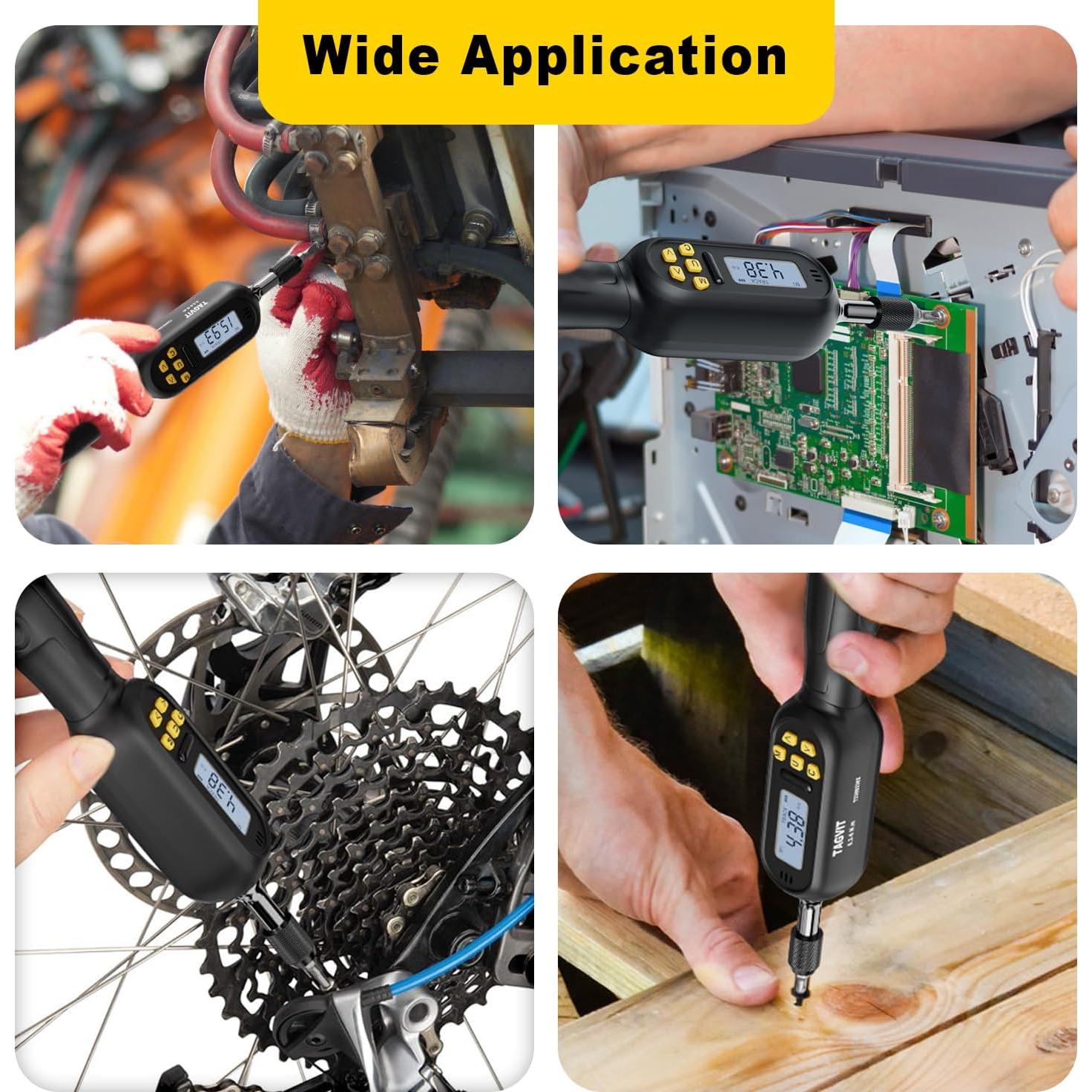 Destornillador de Par Digital TAGVIT 0.3-6 N.m 1/4" Ajustable