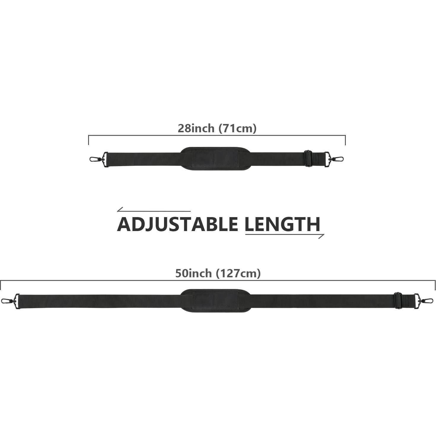 Correa de Hombro Ajustable Ytonet con Almohadilla Negra 132 cm