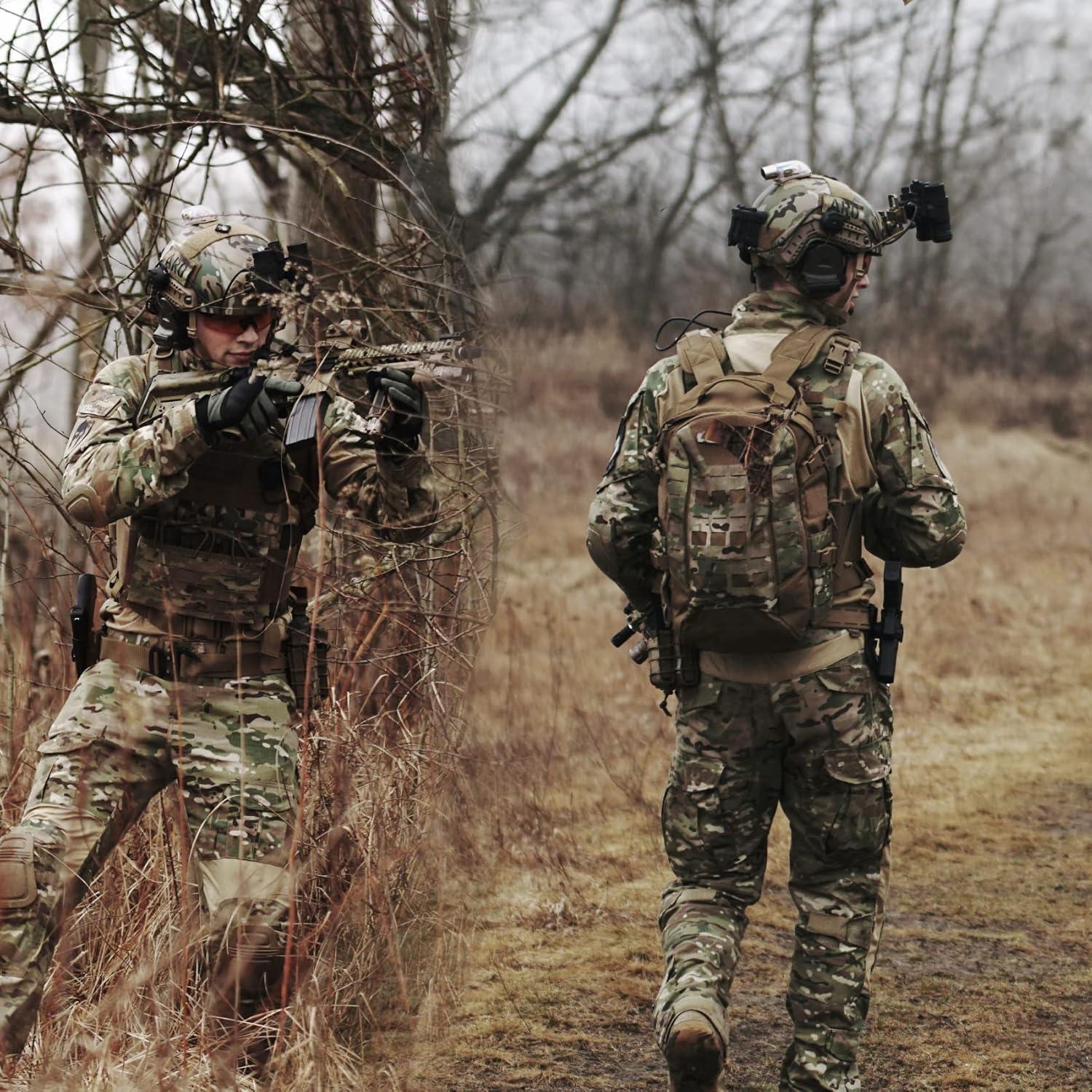 Auriculares Tácticos Hearangel con Adaptador Riel ARC Negro