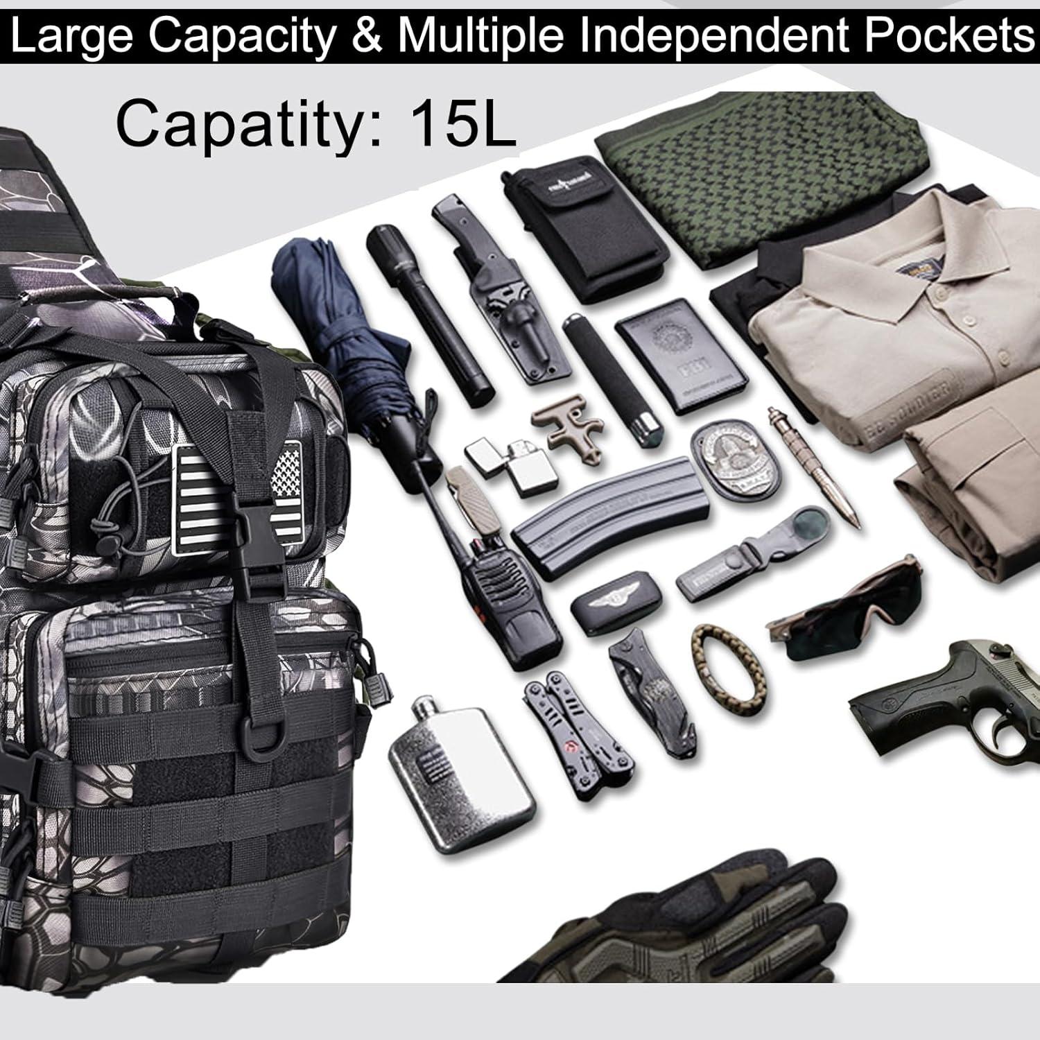 Bolsa de Bandolera Táctica HAOMUK Rover 35 cm Resistente