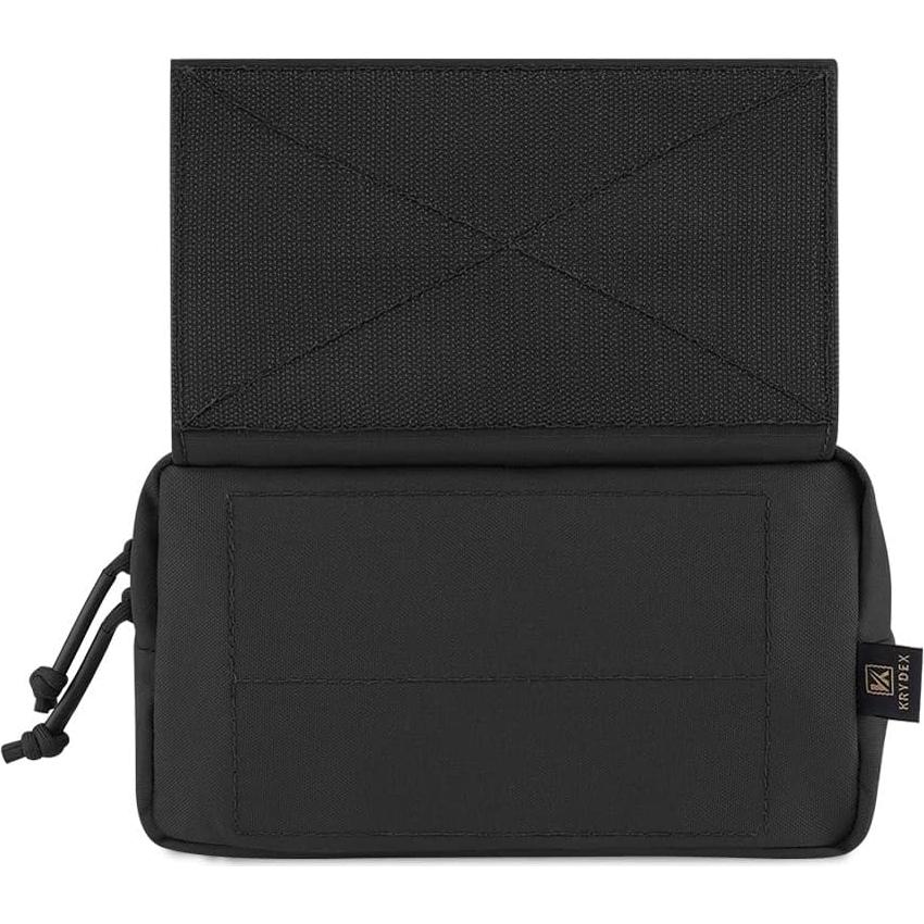 Bolsa Táctica KRYDEX Fanny Pack Negro con Panel de Gancho