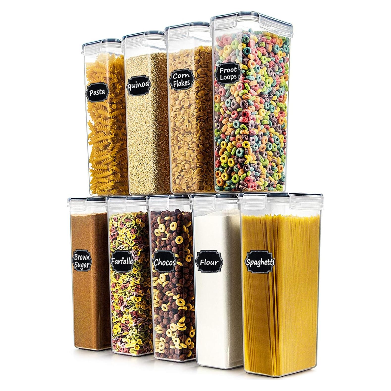 Conjunto de 9 Contenedores de Almacenamiento Wildone 2.8L Herméticos