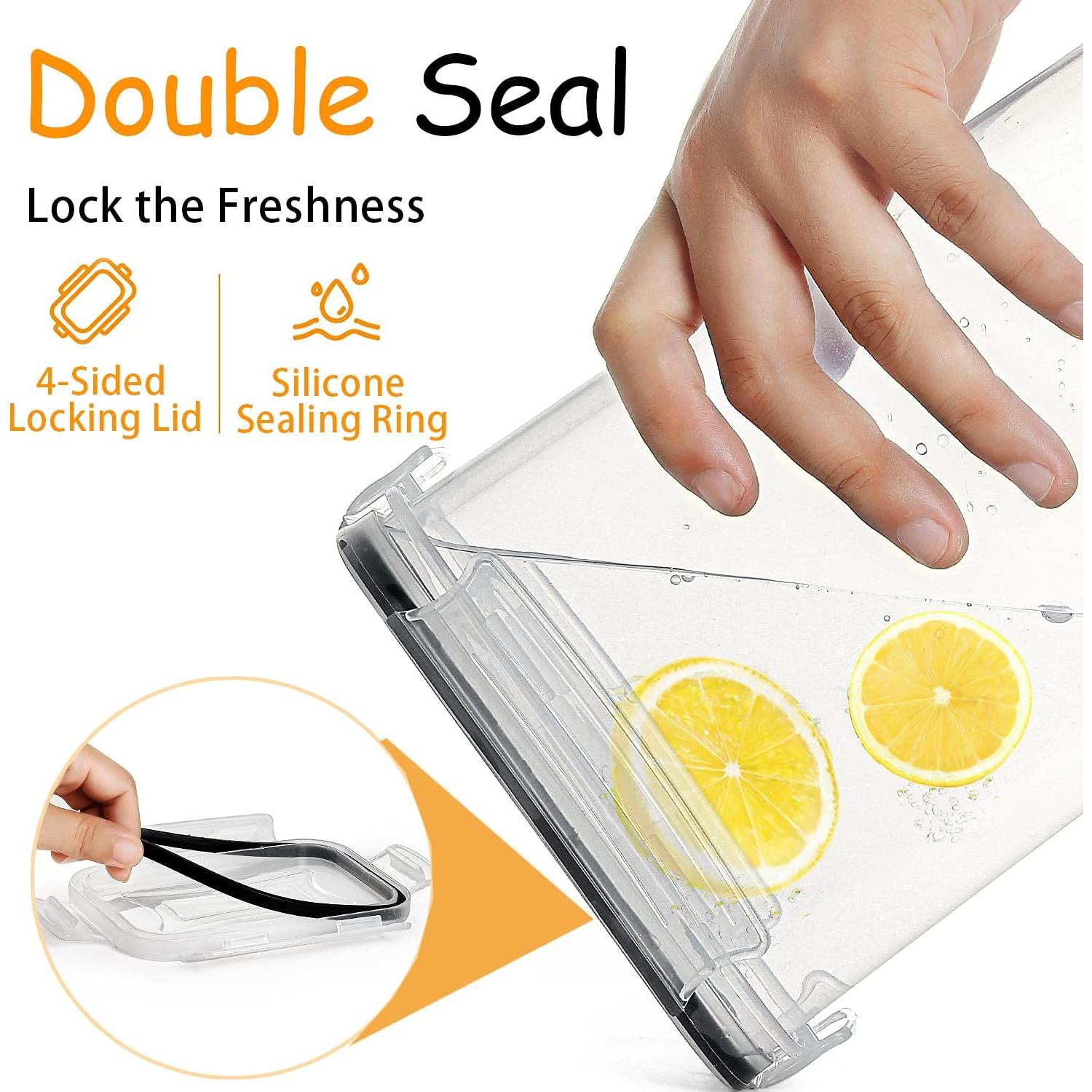 Conjunto de 9 Contenedores de Almacenamiento Wildone 2.8L Herméticos