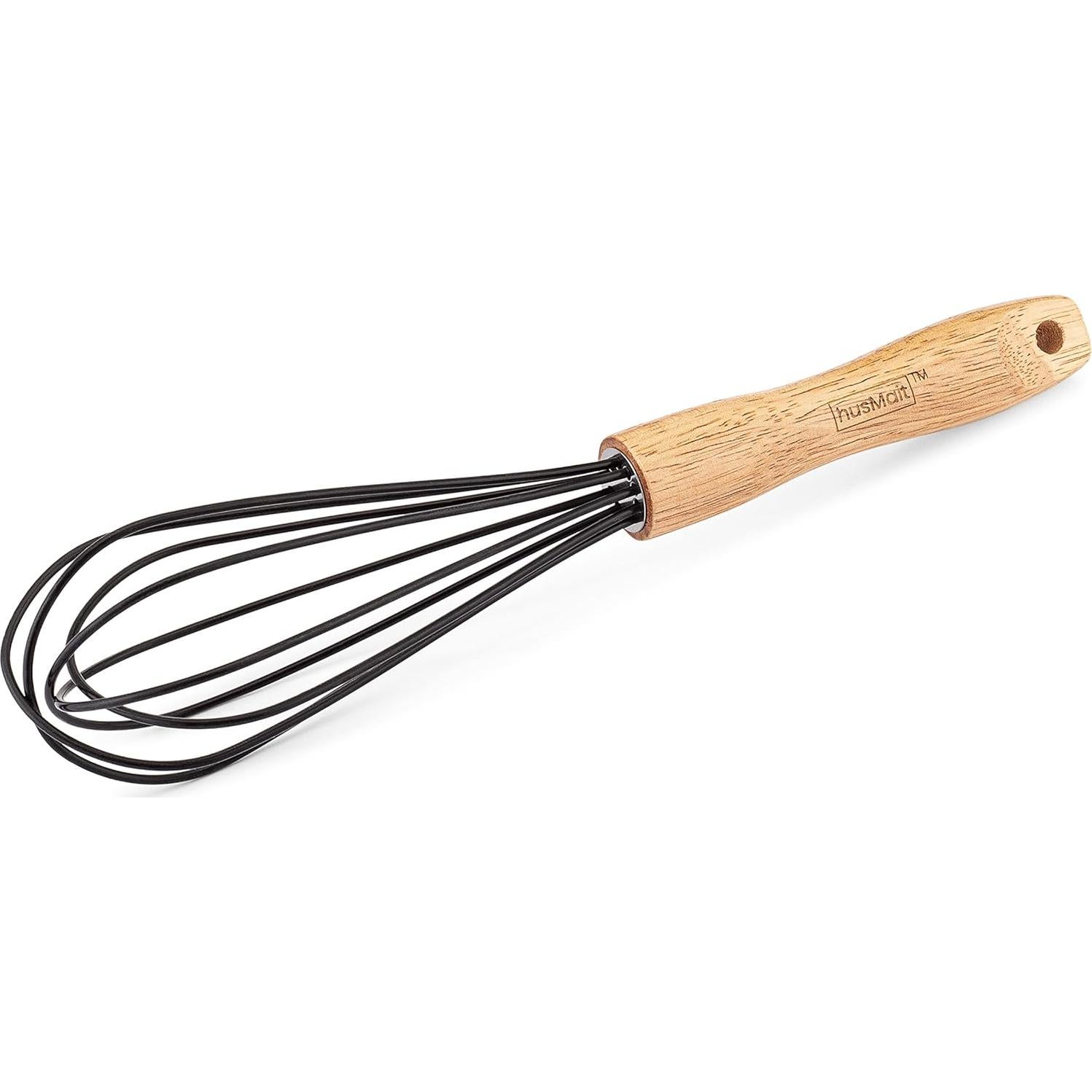 Batidor de Silicona 25.4 cm HusMait con Mango de Madera