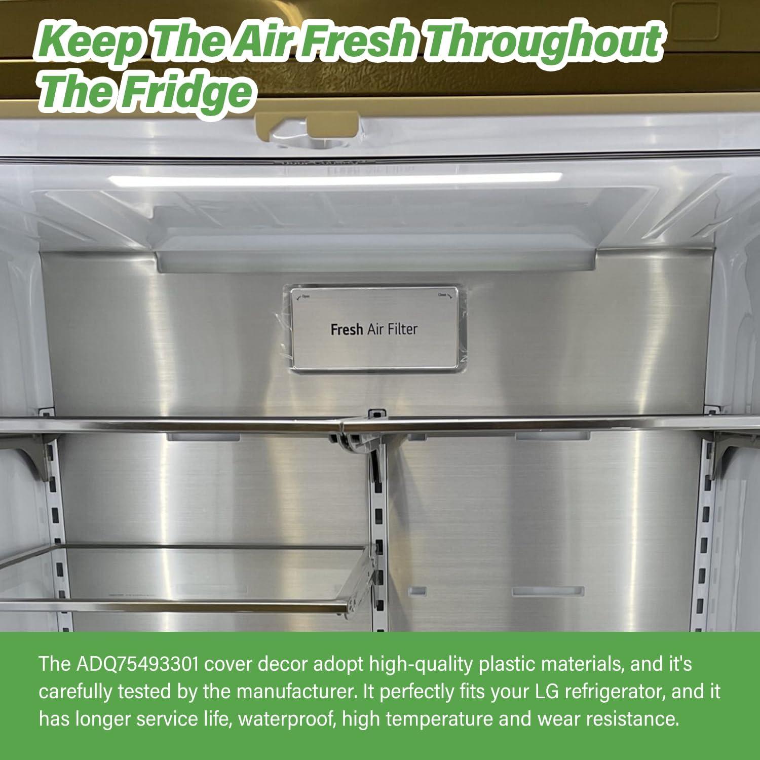 Cubierta Filtro Aire Refrigerador LG ADQ75493301 Reemplazo