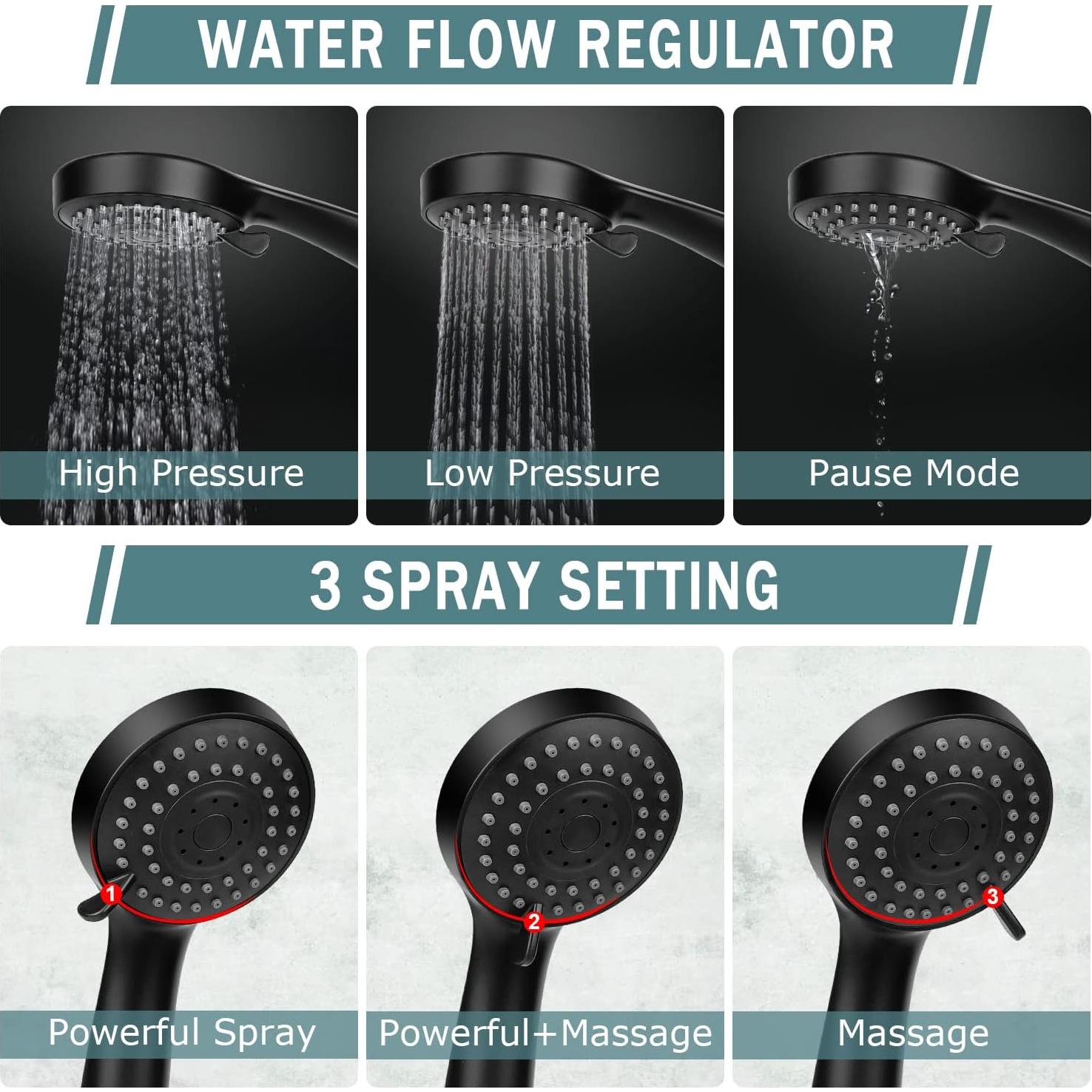 Cabezal de Ducha Filtrado Taiker YL-FSH, Alta Presión 15.24 cm