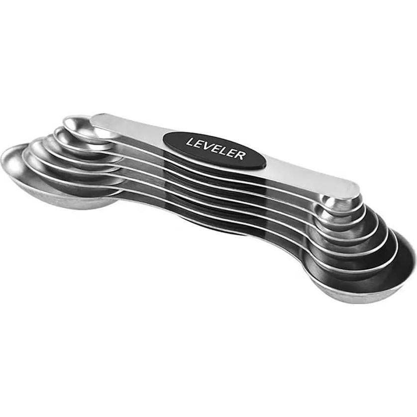 Juego de 7 Cucharas Medidoras Magnéticas VIGOR PATH Acero Inoxidable