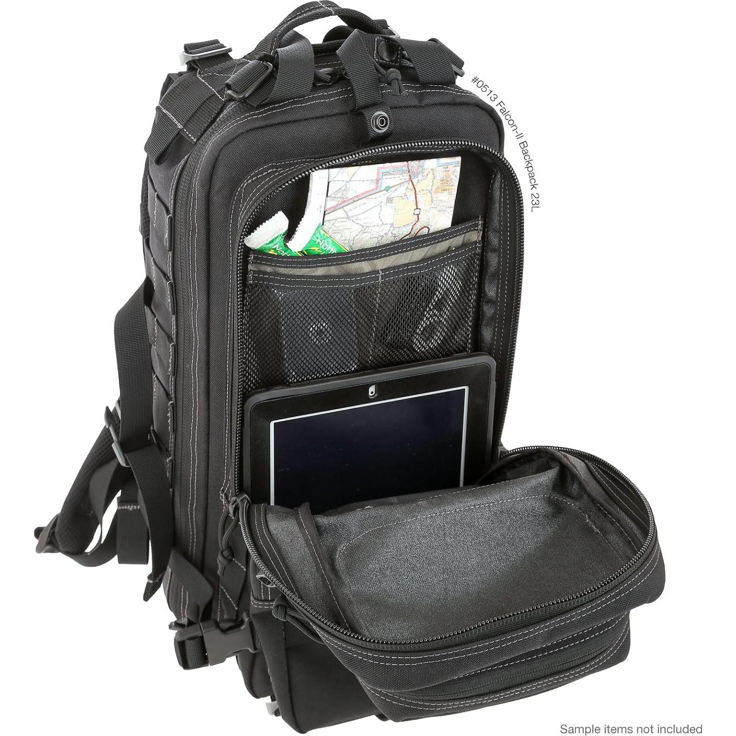 Mochila Maxpedition Falcon-II 25L Táctica Negra EDC