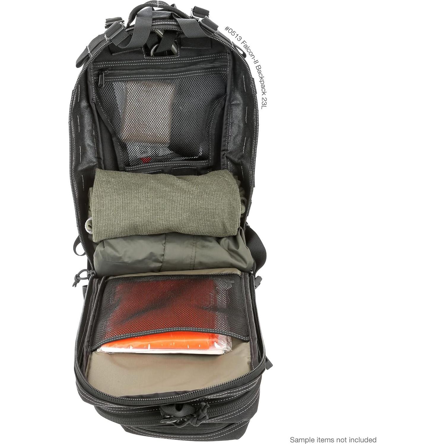 Mochila Maxpedition Falcon-II 25L Táctica Negra EDC