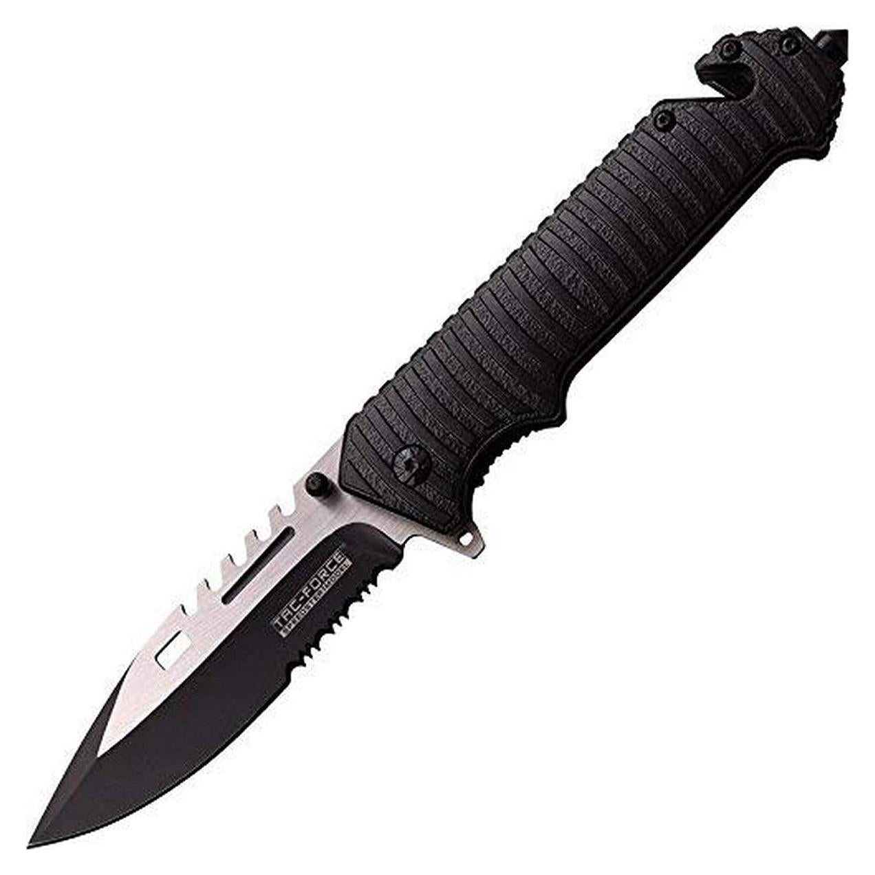 Cuchillo Plegable Tac-Force TF-916BK Hoja Semi Serrada