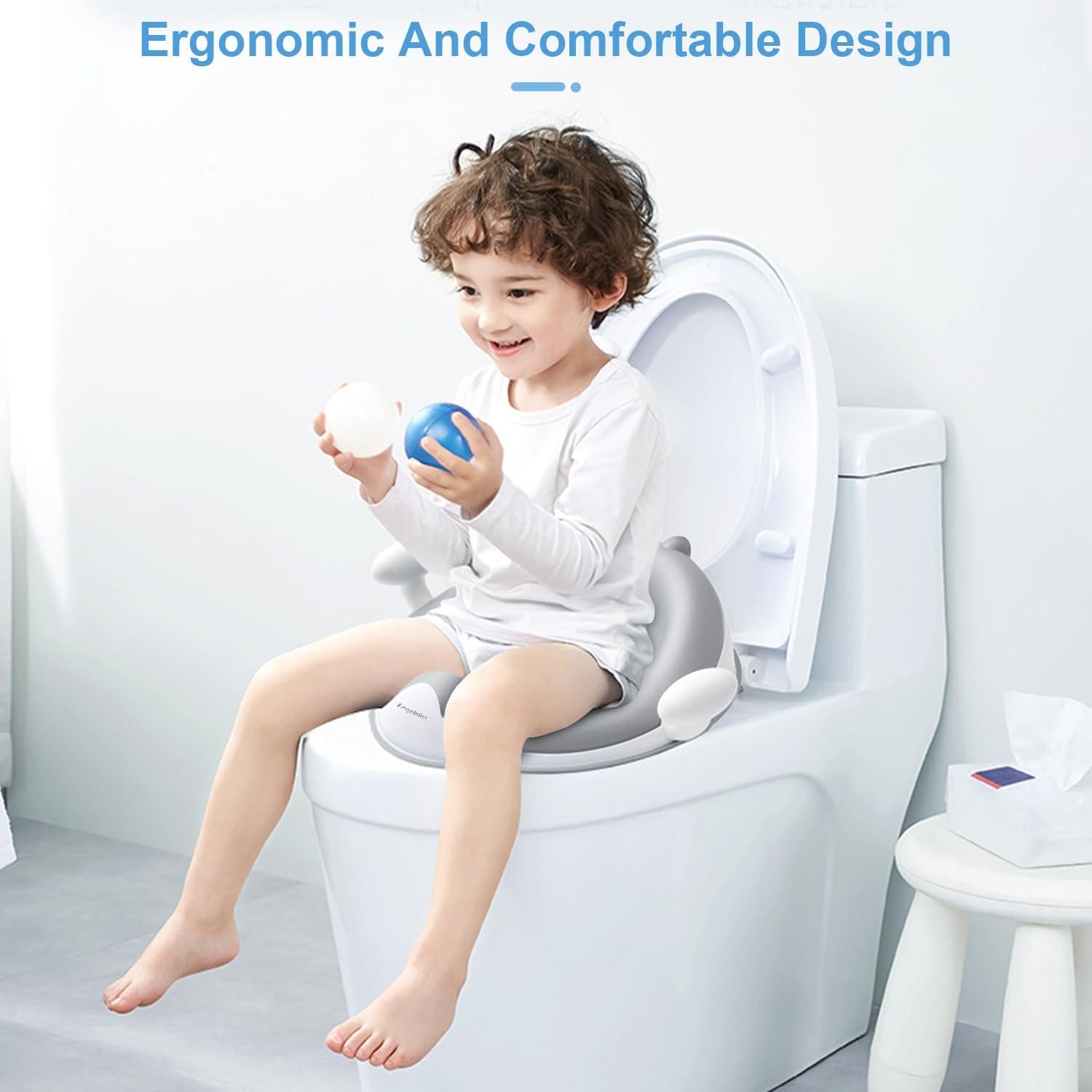Asiento de Entrenamiento para Baño ANGELBLISS Gris Ergonómico