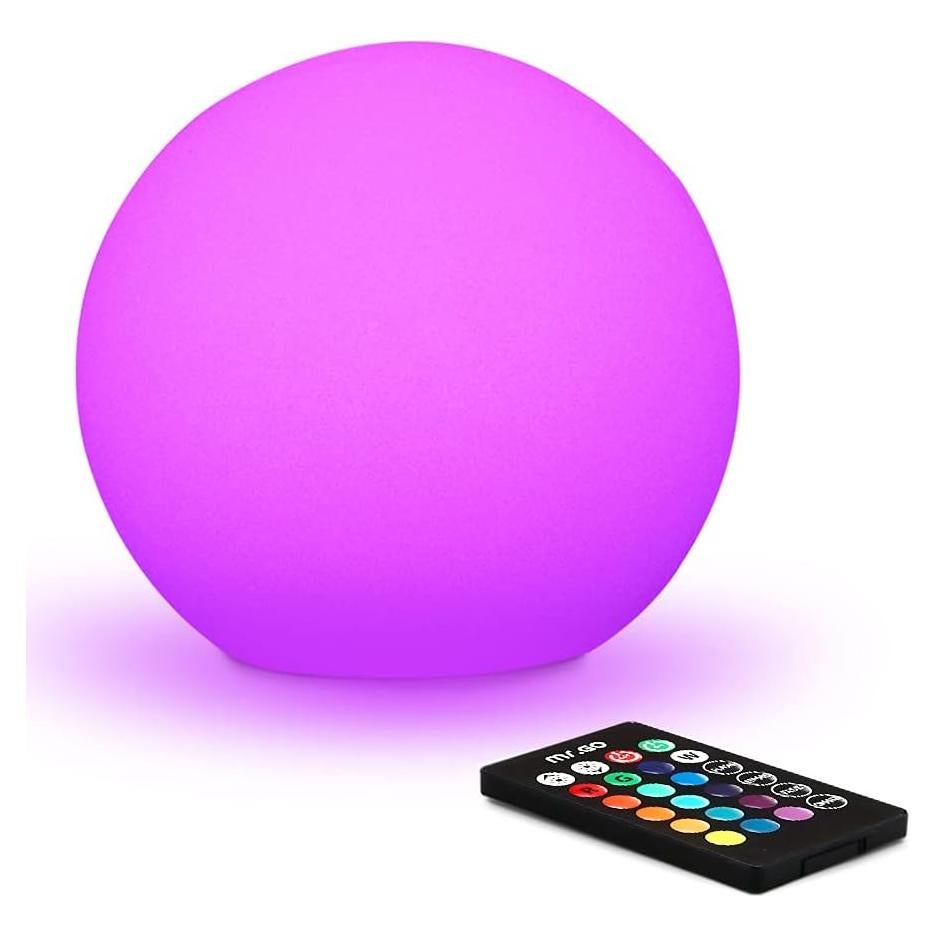 Lámpara LED Esférica RGB Mr.Go 15.24 cm Control Remoto