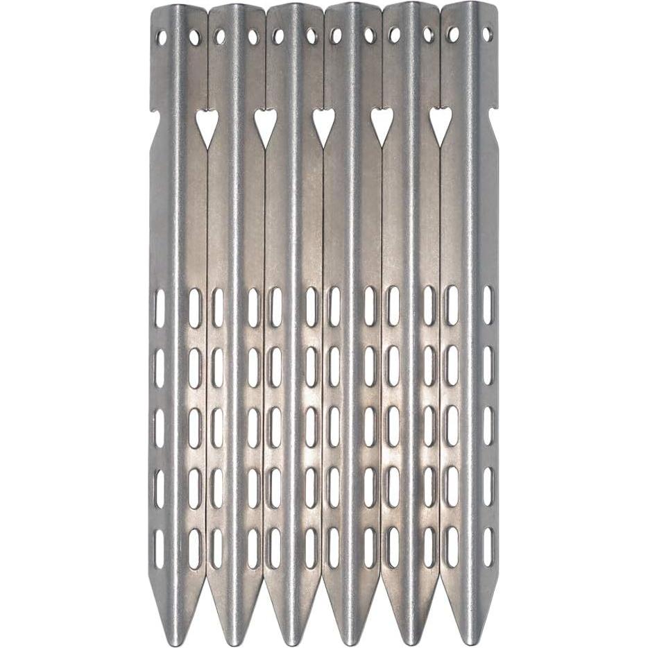 Estacas de Tienda Hikemax Titanio 6 Pack Ultraligeras