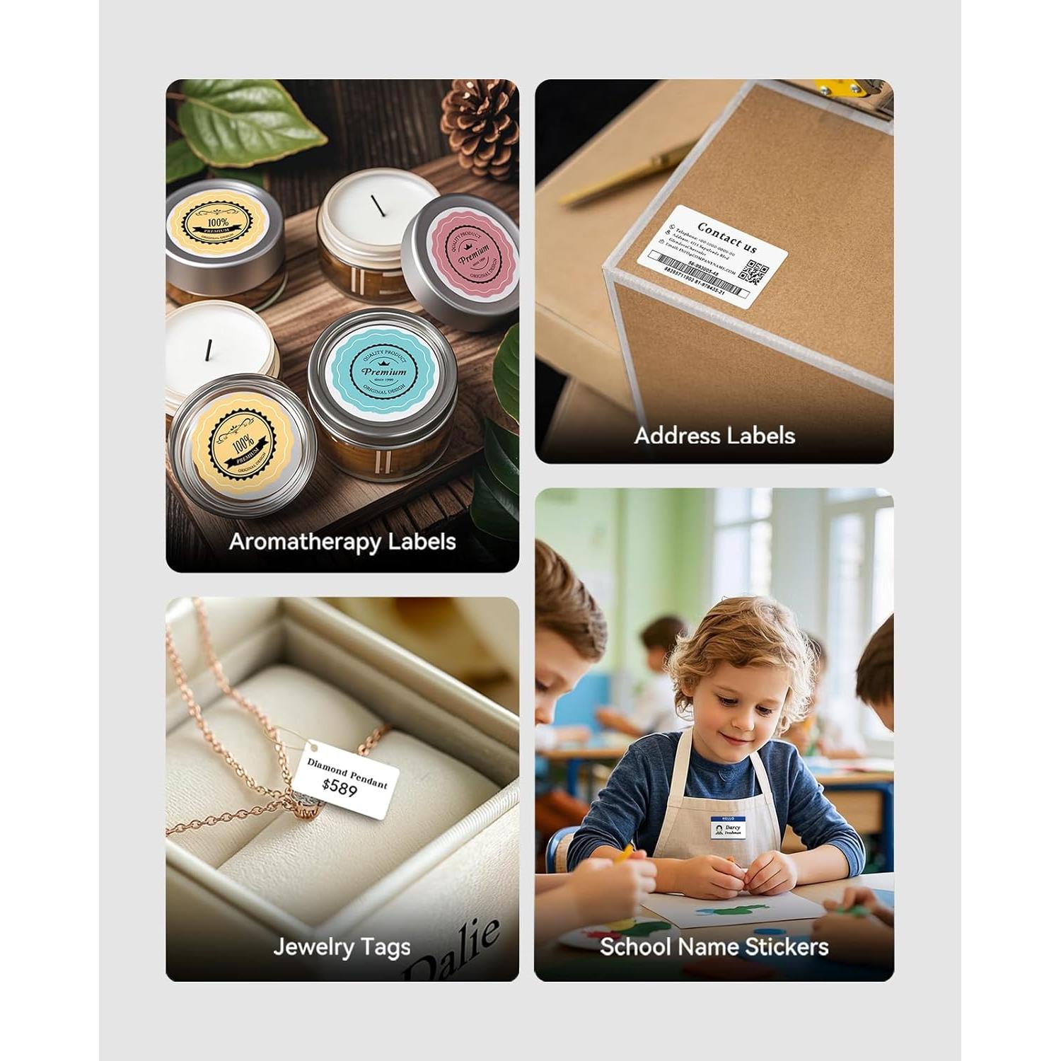 Impresora de Etiquetas NIIMBOT B1 Portátil con 3 Cintas