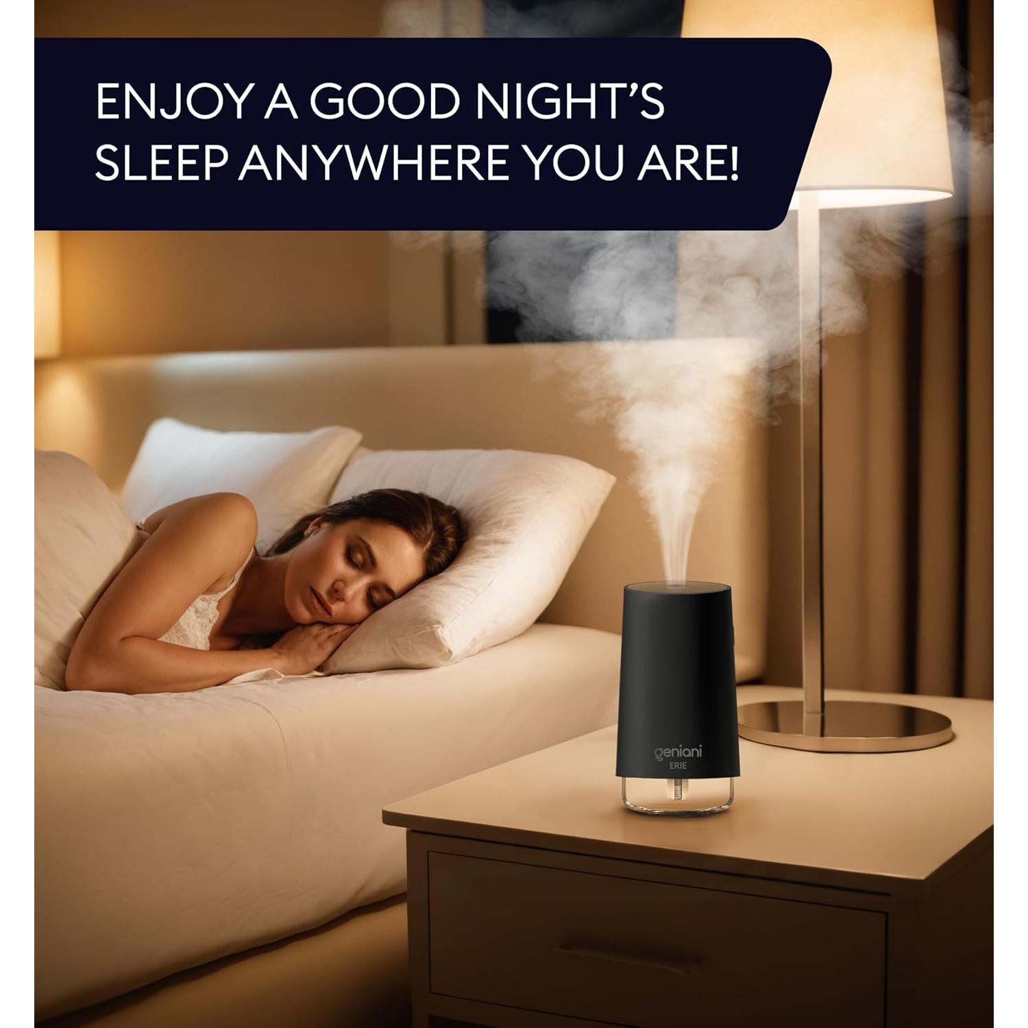 Humidificador portátil Geniani Erie 0.25L USB con luz nocturna