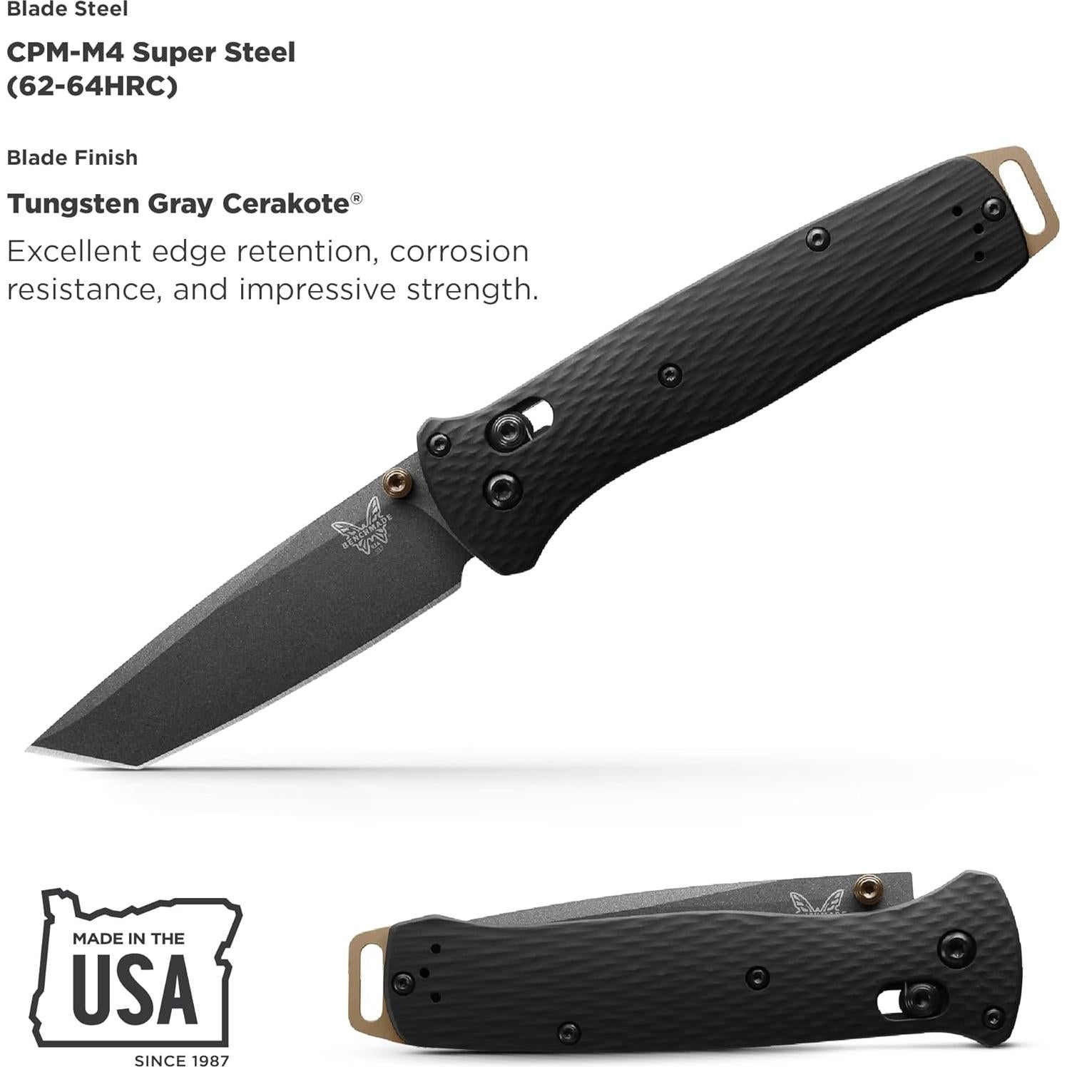 Cuchillo Táctico Benchmade Bailout 537 con Mango Aluminio