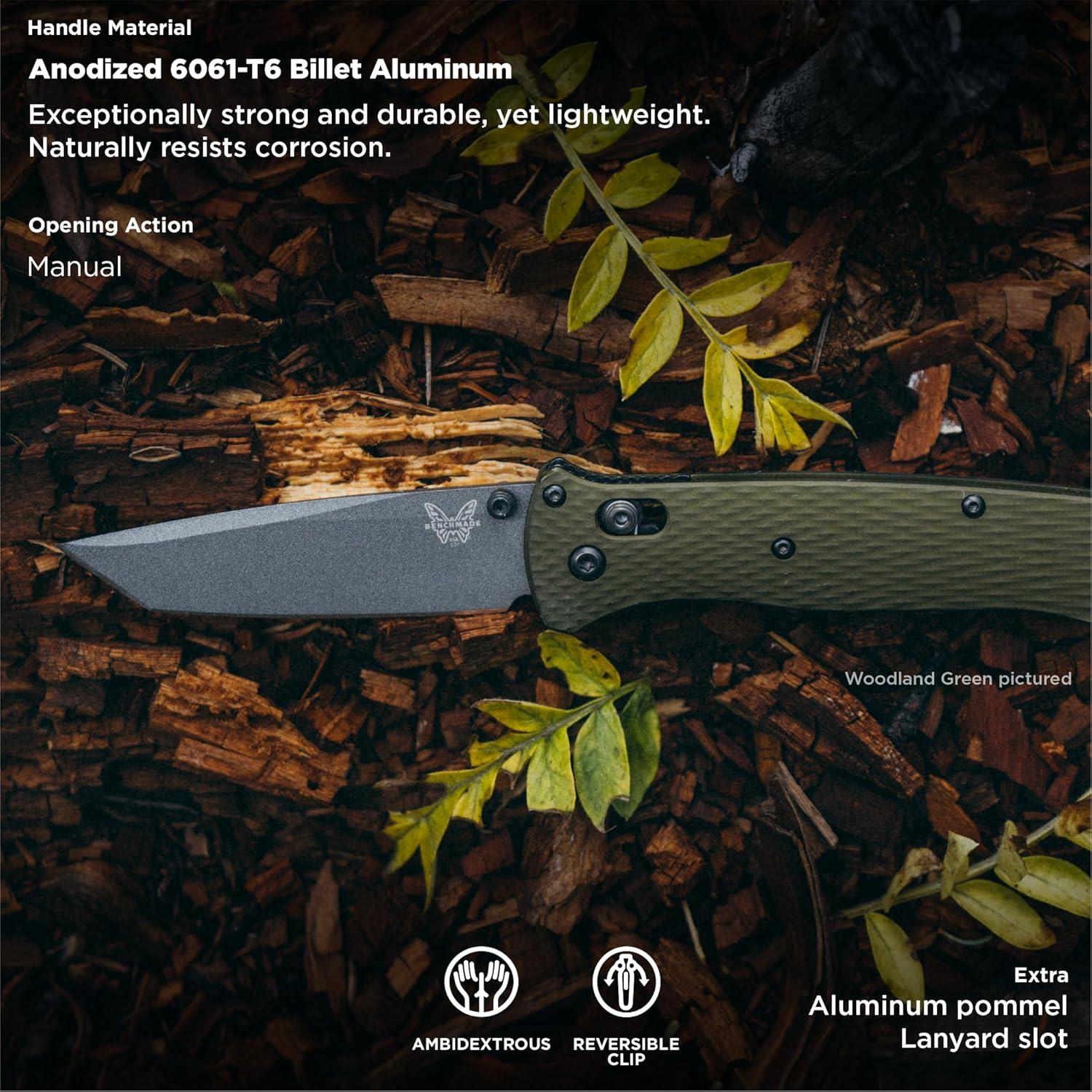 Cuchillo Táctico Benchmade Bailout 537 con Mango Aluminio