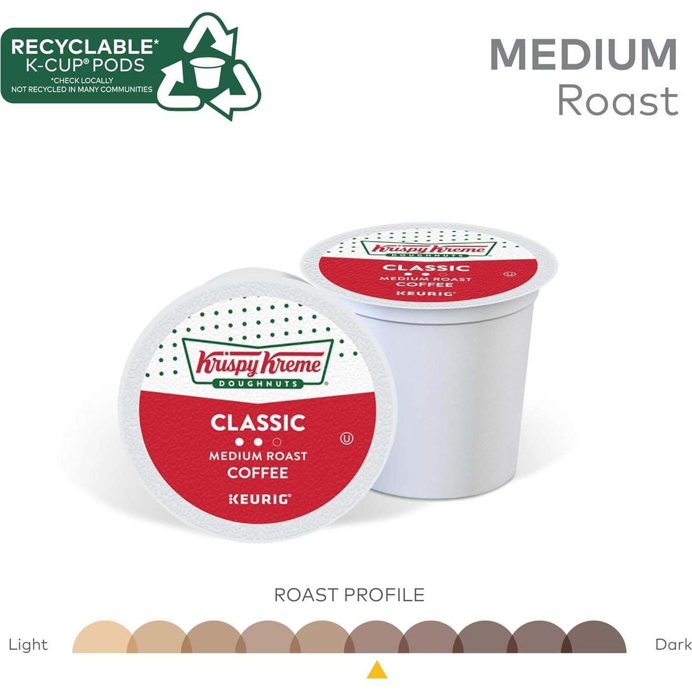 Café Krispy Kreme Clásico K-Cup 32 unidades Tueste Medio