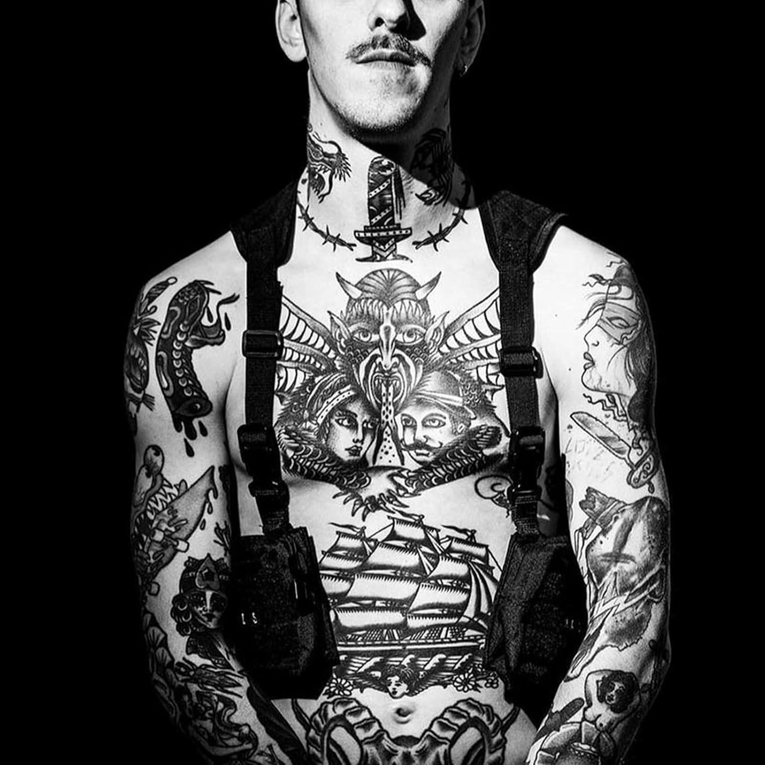 Bolsa de Pecho Unisex Holanew Negra Táctica Ajustable