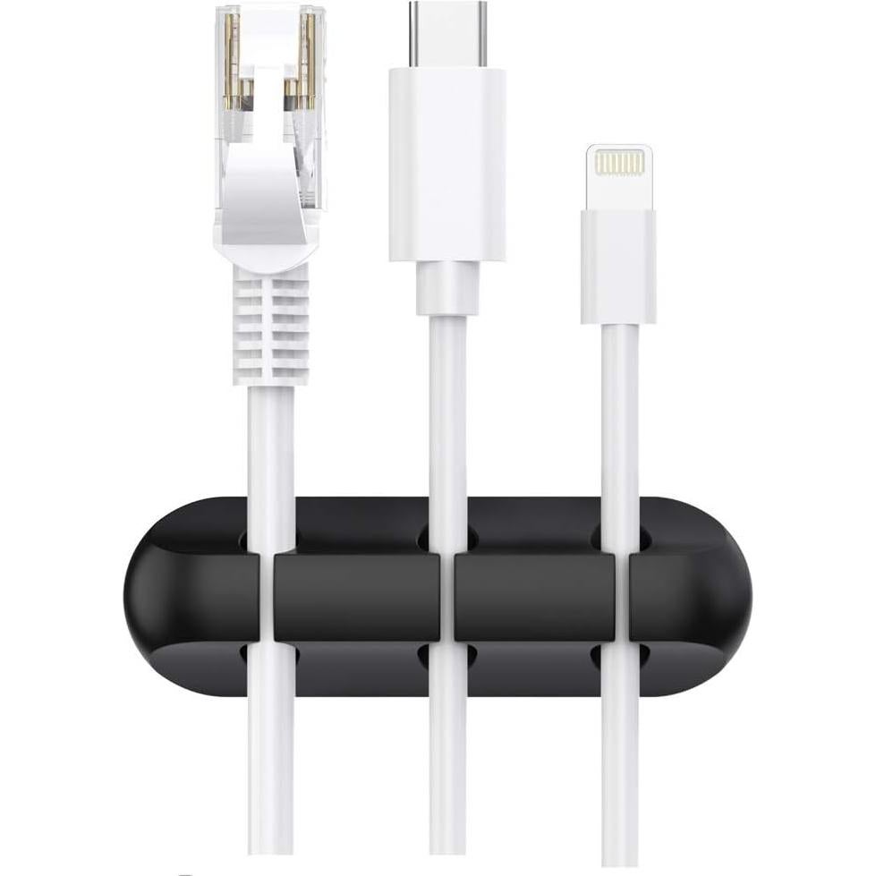 SOULWIT Clips Sujetacables Autoadhesivos Silicona - 3 Piezas