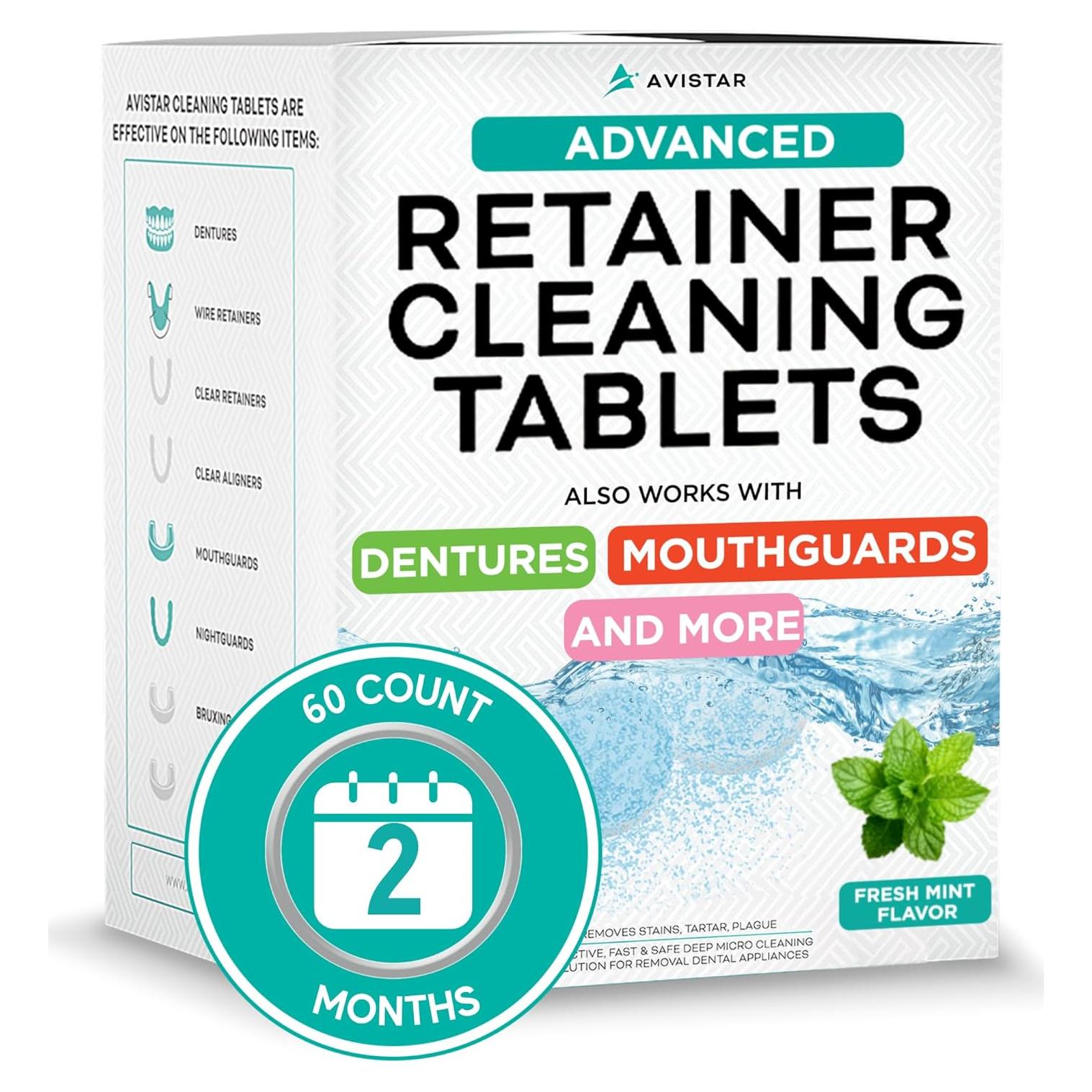 Tabletas Limpiadoras Avistar 60 Paquete - Cuidado Dental