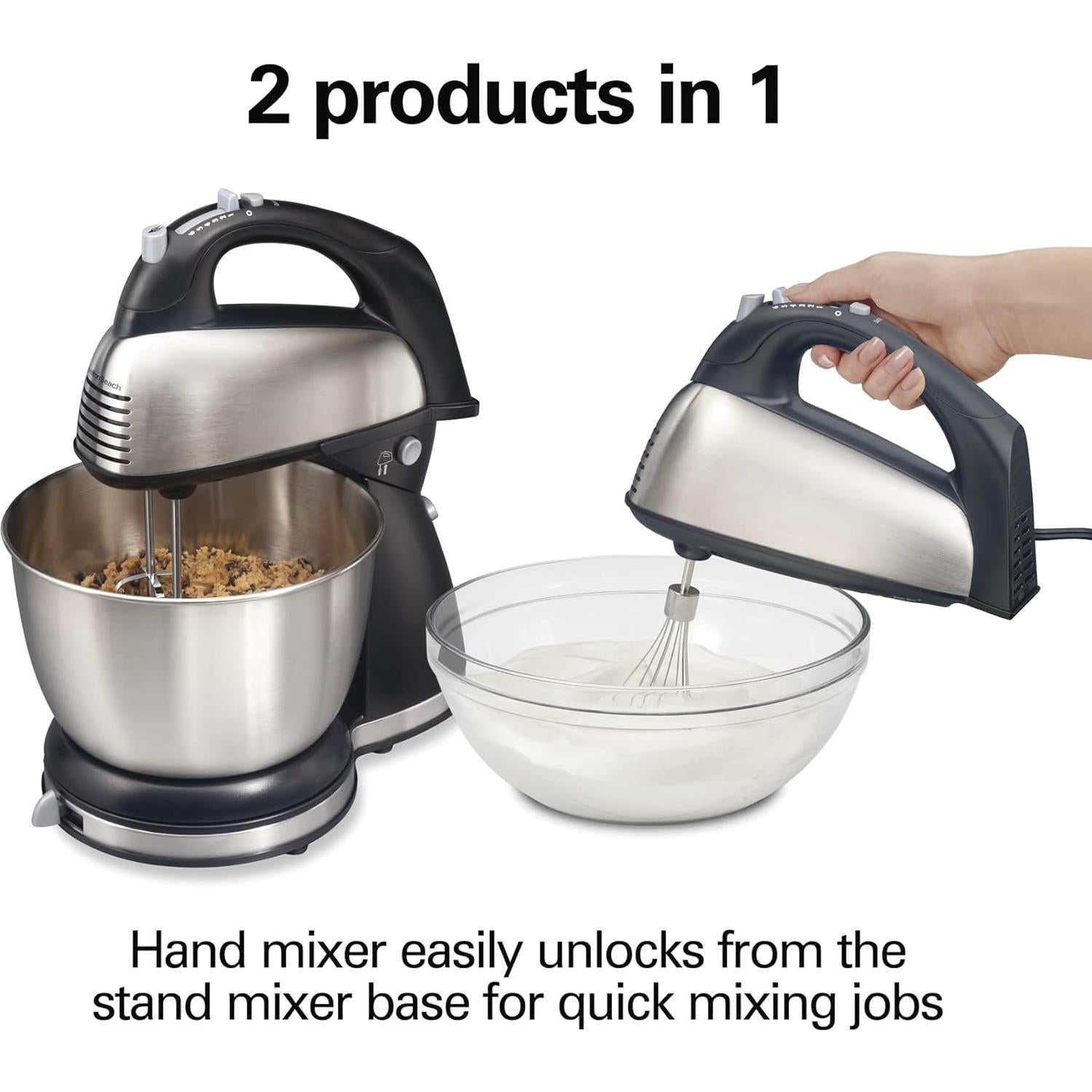 Mezclador de pie y mano Hamilton Beach 290W 6 Velocidades