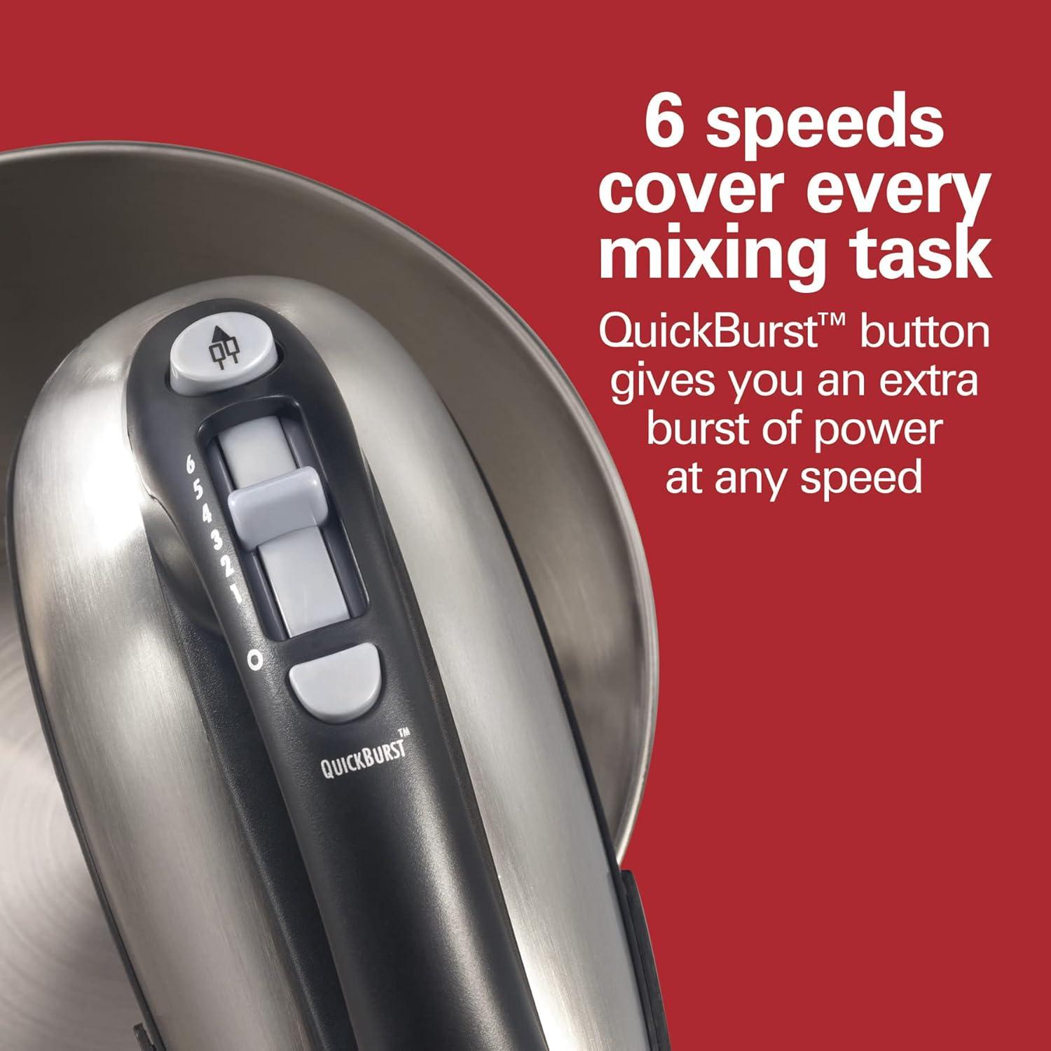 Mezclador de pie y mano Hamilton Beach 290W 6 Velocidades