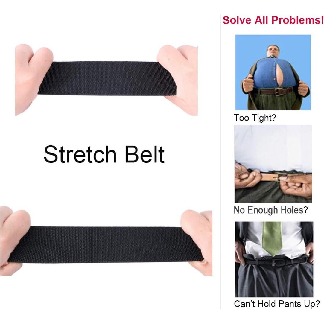 Cinturón Táctico WYuZe Ajustable Elástico Militar Negro