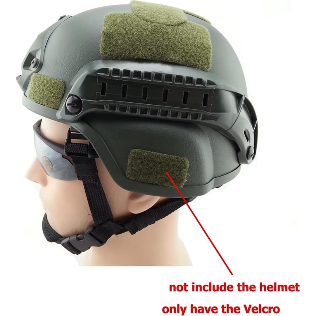 9 Piezas Parche Adhesivo Ruiwaer para Casco Verde Militar