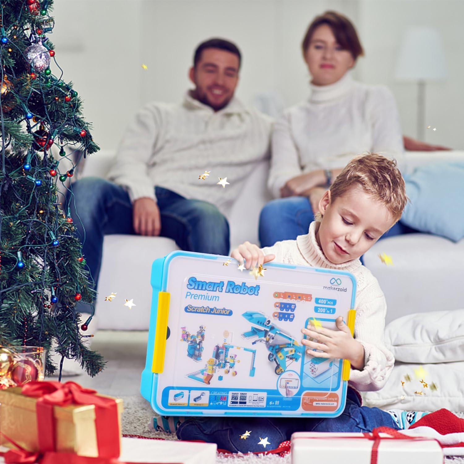 Kit de Robot de Programación Makerzoid 200-en-1 para Niños 6-16 Años