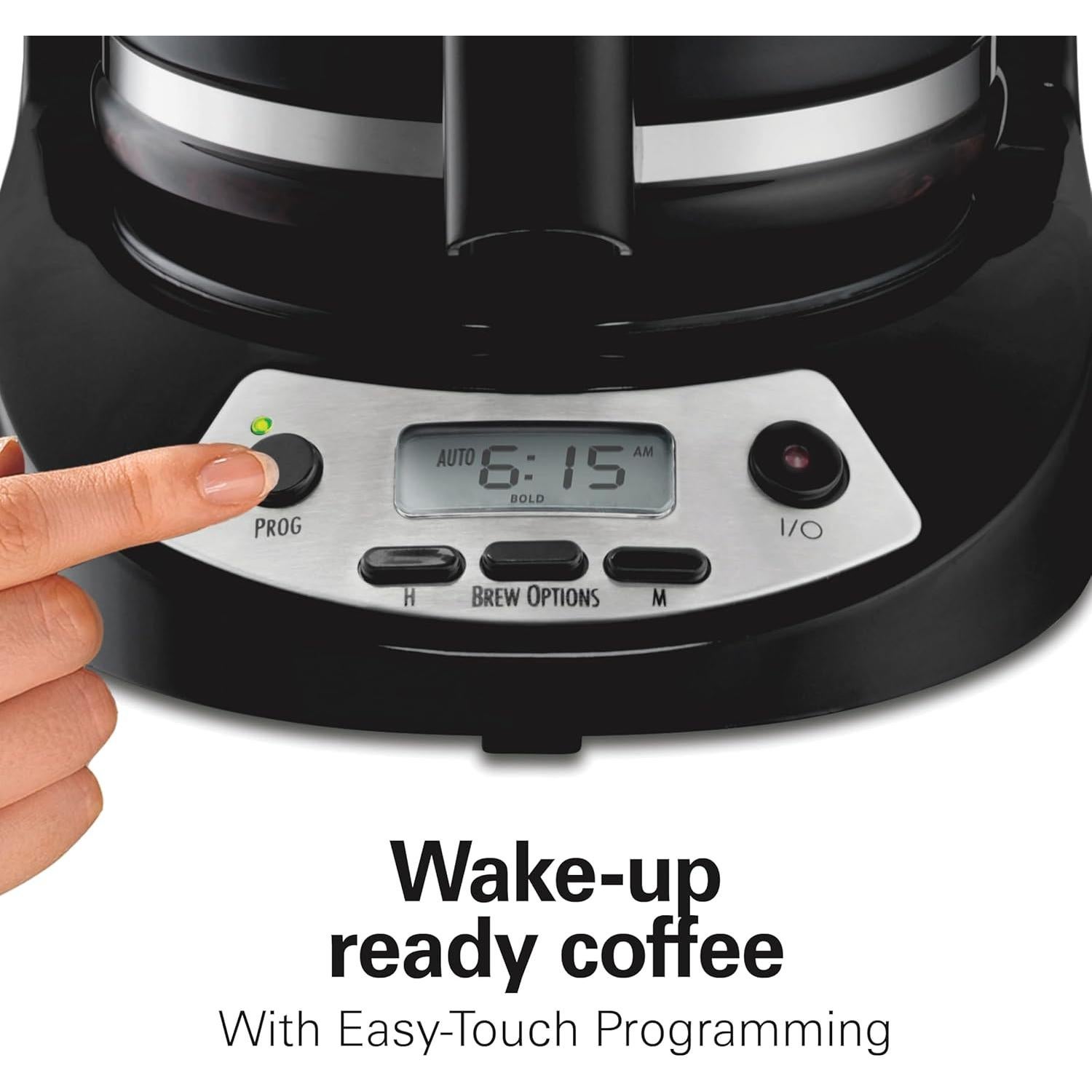 Cafetera Goteo Programable Hamilton Beach 12 Tazas Negra