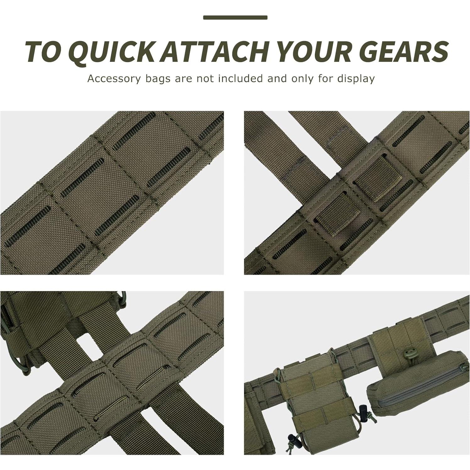 Cinturón Táctico YAKEDA - Ajustable, Nylon Antideslizante