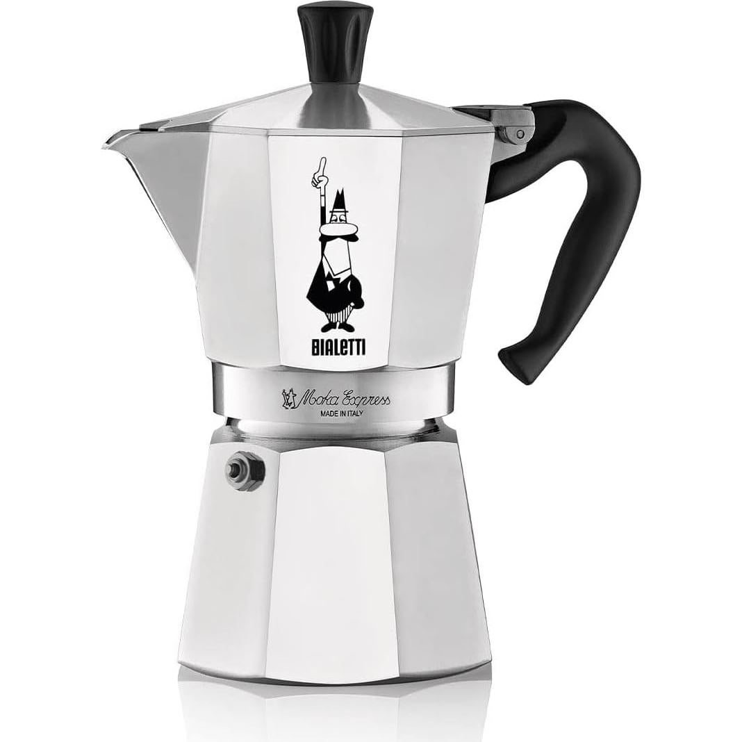 Cafetera Moka Bialetti 6 Tazas Aluminio Plata