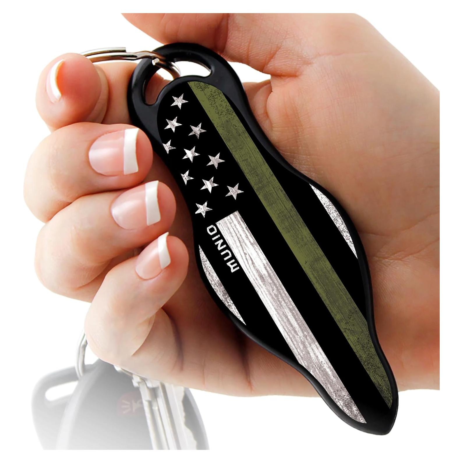 MUNIO Kit de Defensa Personal - Kubotan Legal y Portátil