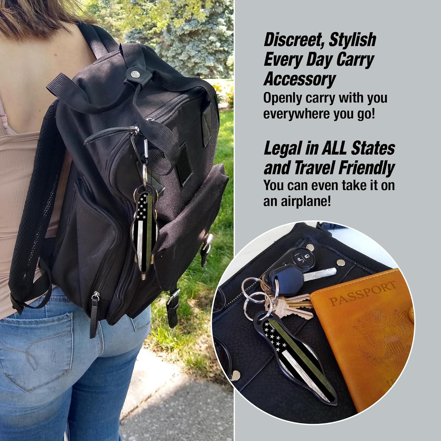 MUNIO Kit de Defensa Personal - Kubotan Legal y Portátil