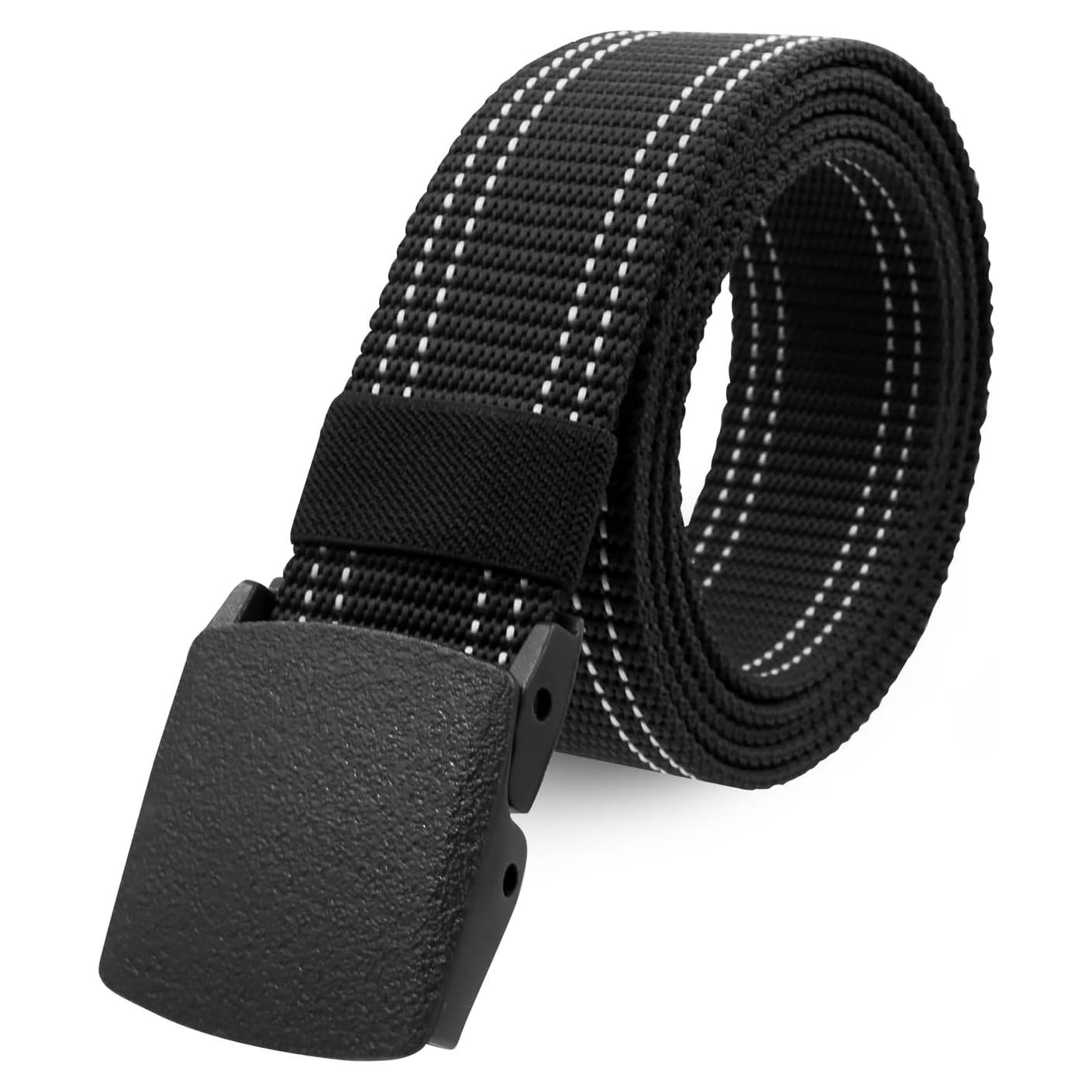 Cinturón Táctico Militar Nylon Ajustable 150 cm Negro