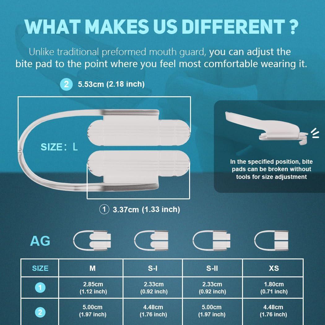 Protector Bucal KOHEEL AG Ajustable para Bruxismo 12 Unidades