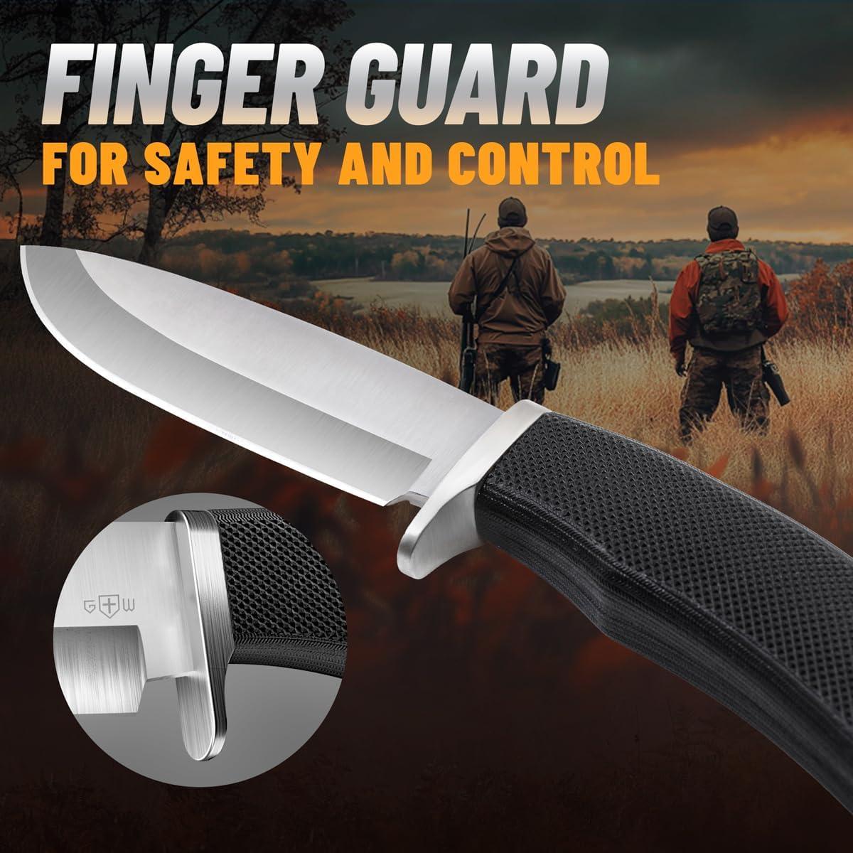 Cuchillo de Caza Grand Way Bushcraft 22,35 cm con Funda