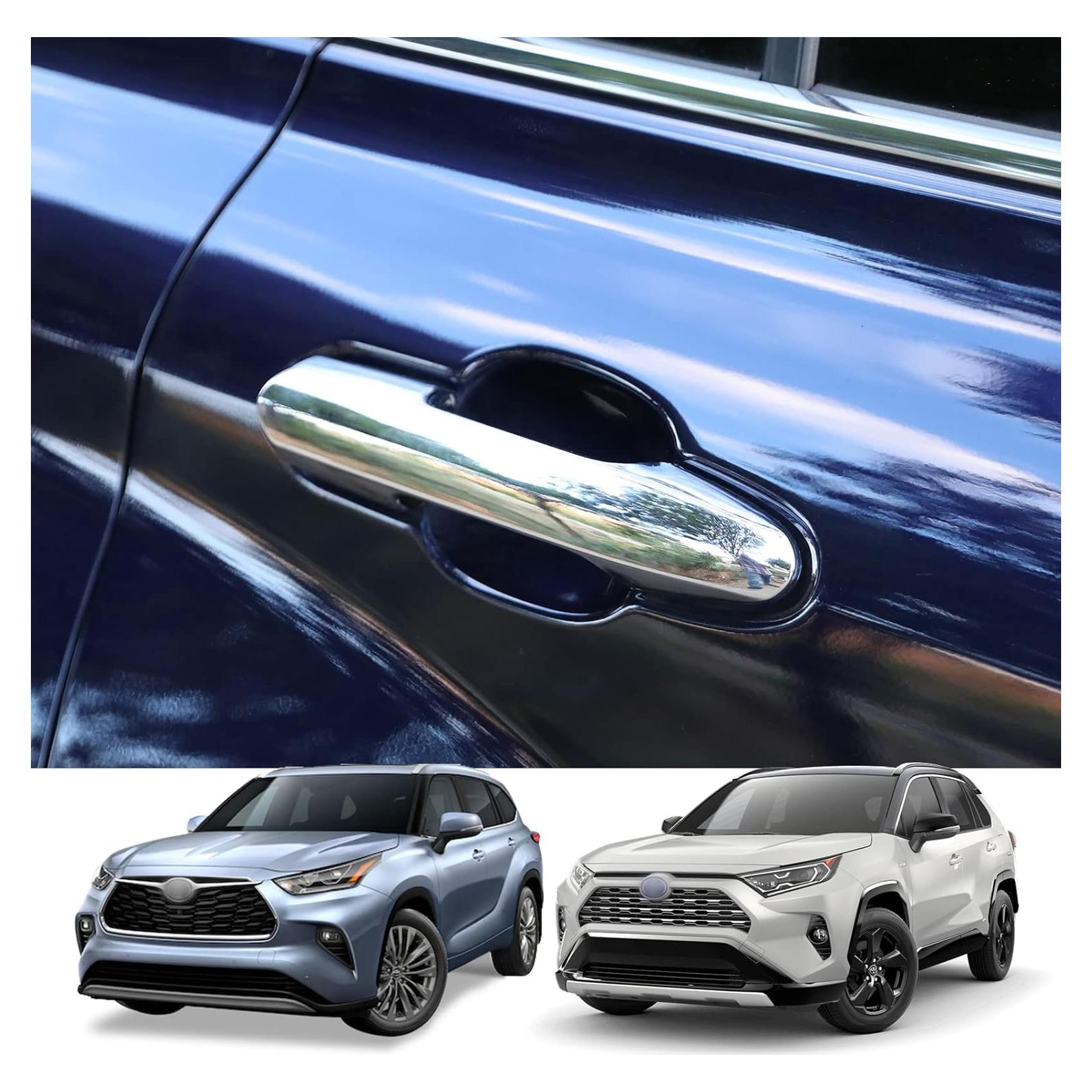 Cubiertas de Manija de Puerta YAKANEY para Toyota RAV4/Highlander 2019-2025