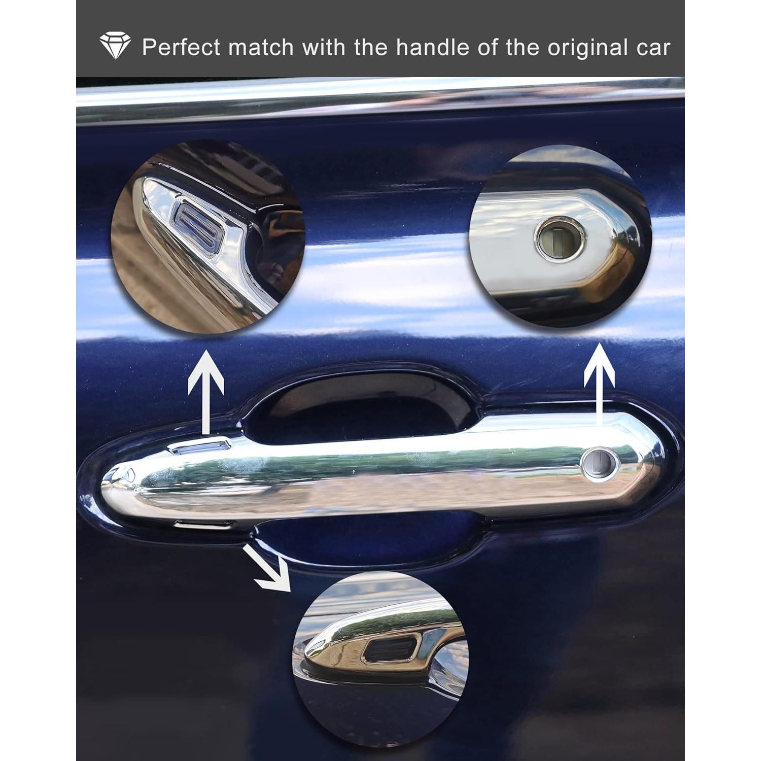 Cubiertas de Manija de Puerta YAKANEY para Toyota RAV4/Highlander 2019-2025