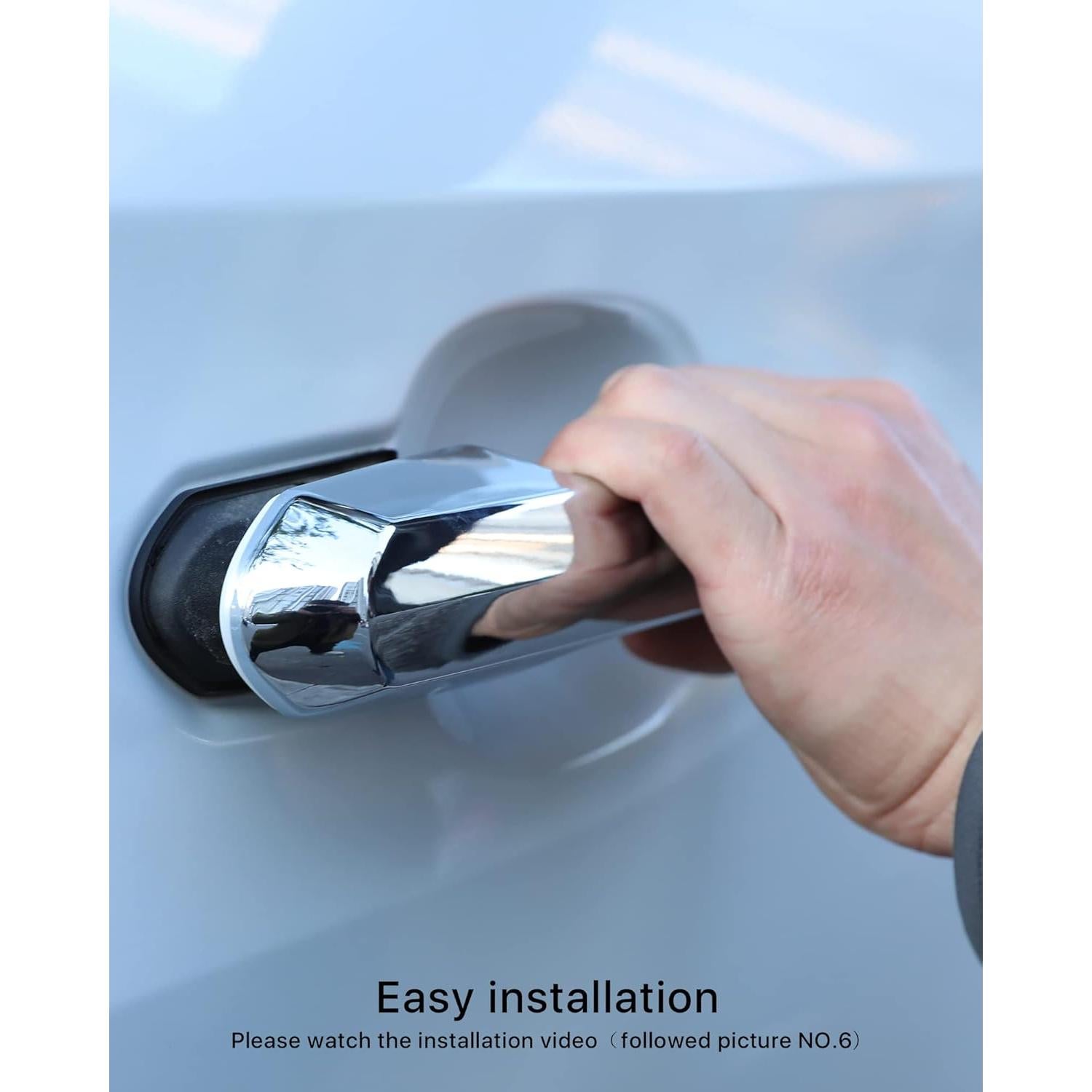 Cubiertas de Manija de Puerta YAKANEY para Toyota RAV4/Highlander 2019-2025