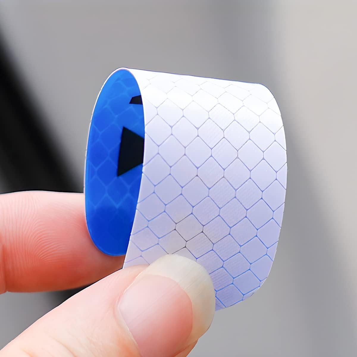 Calcomanías Reflectantes de Advertencia AUKEPO 4PCS Azul