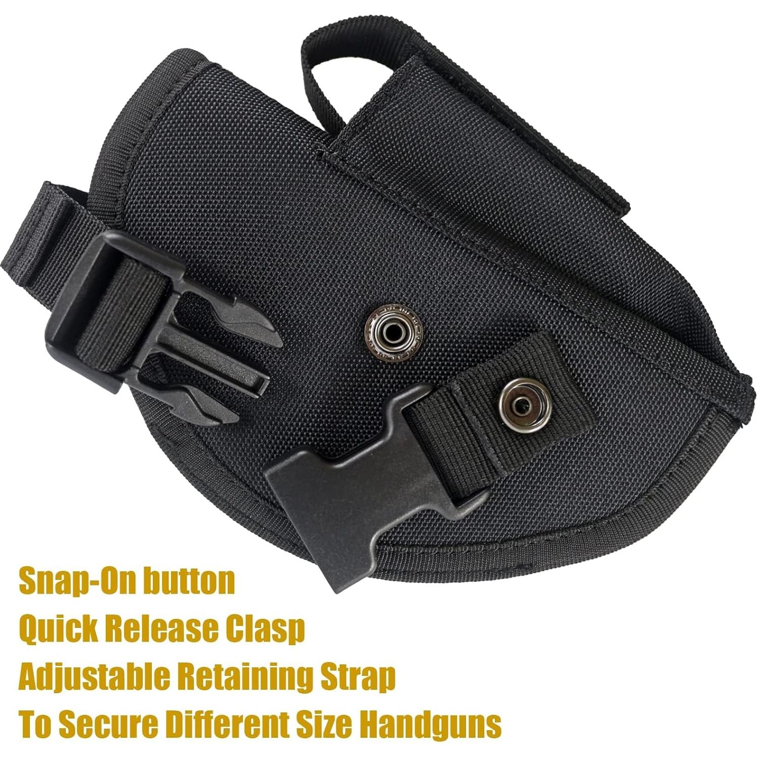 Funda Táctica Bursport para Pistolas con Cargador Negro