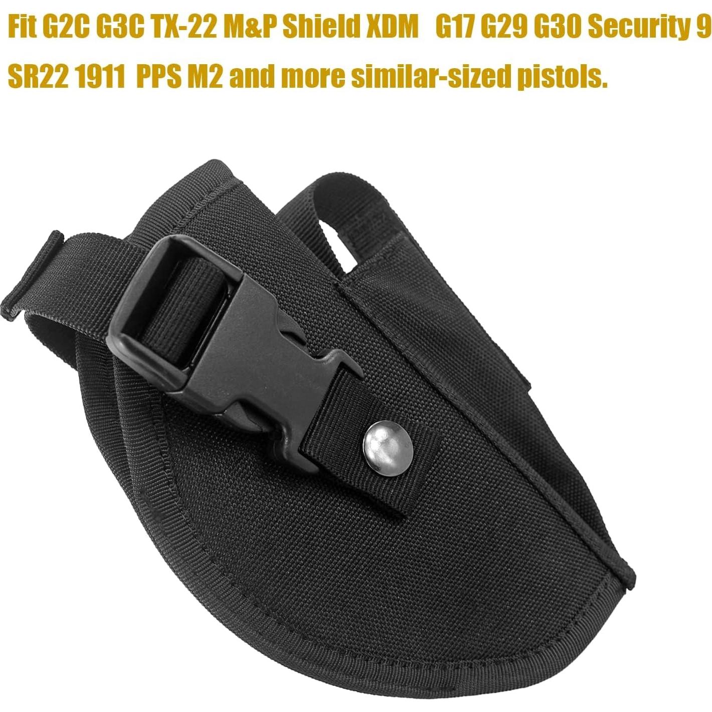 Funda Táctica Bursport para Pistolas con Cargador Negro