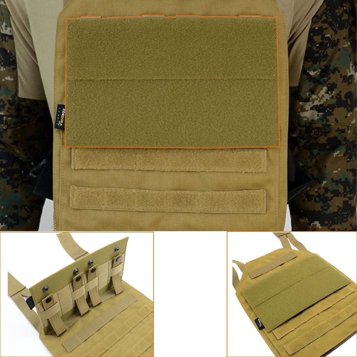 Panel MOLLE ROCOTACTICAL Gancho y Bucle 25x15 cm TAN