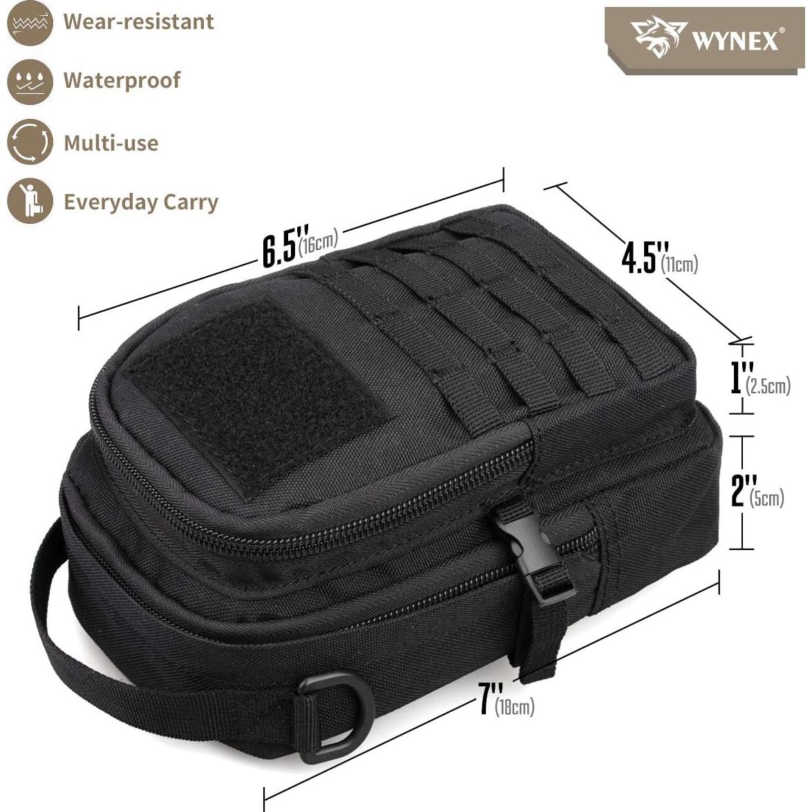 Bolsa Táctica Molle WYNEX Mini 16x11x7.5cm Impermeable