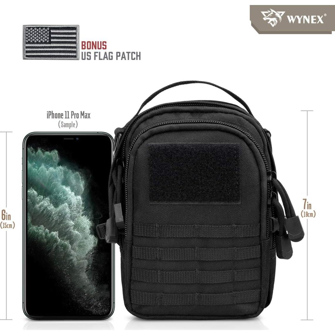 Bolsa Táctica Molle WYNEX Mini 16x11x7.5cm Impermeable