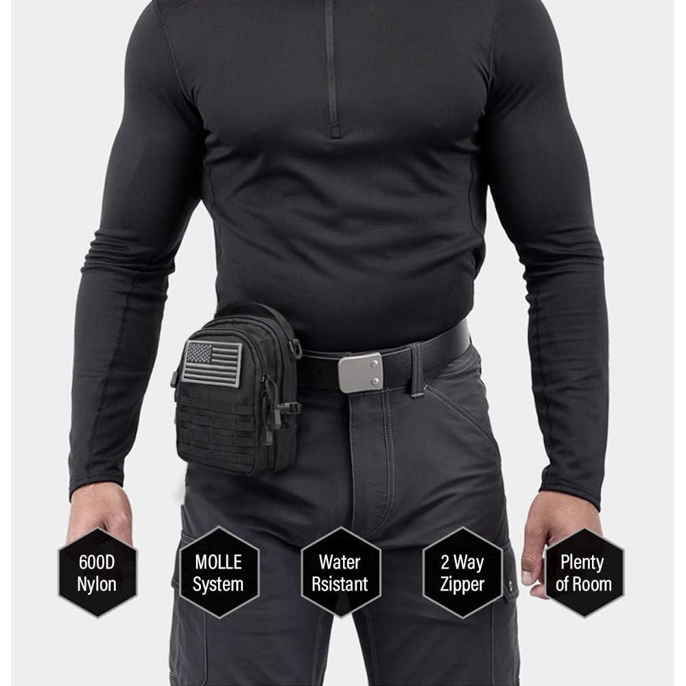 Bolsa Táctica Molle WYNEX Mini 16x11x7.5cm Impermeable