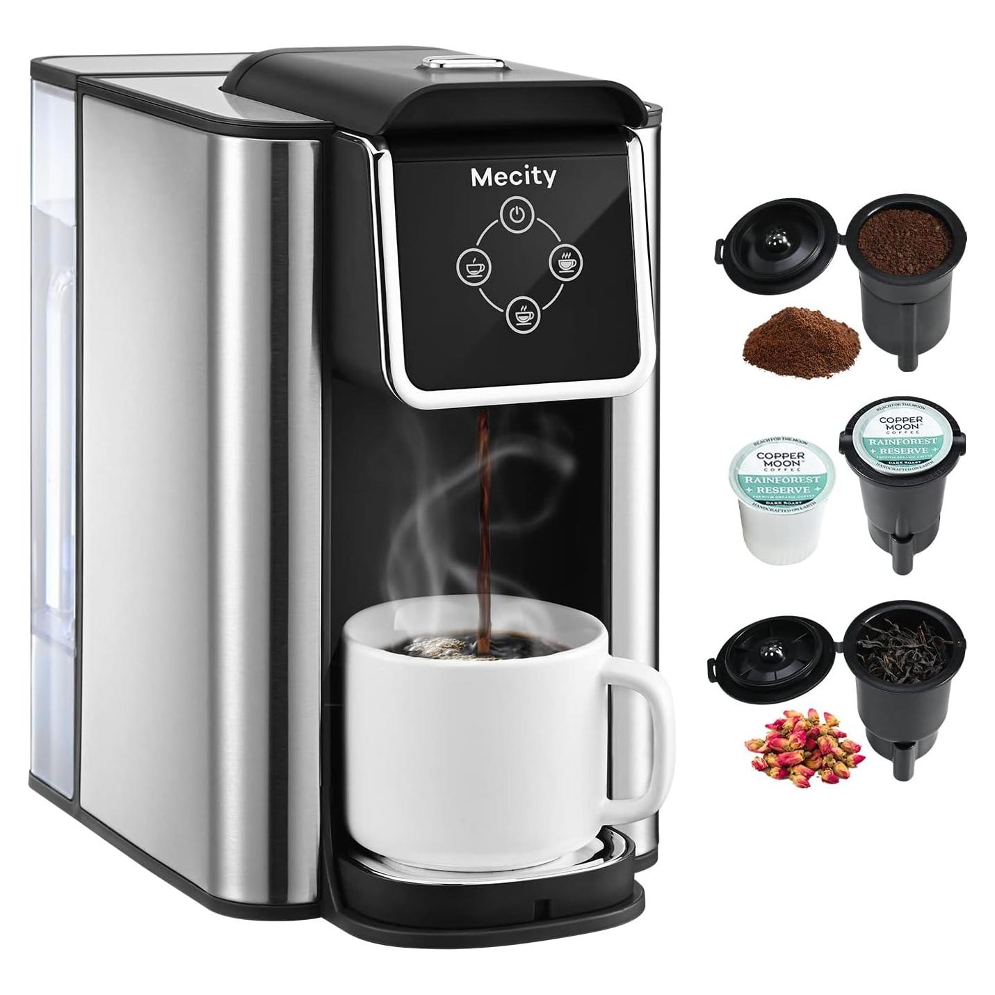 Cafetera Mecity 3 en 1 KC101, 1.5L, Rápida y Automática